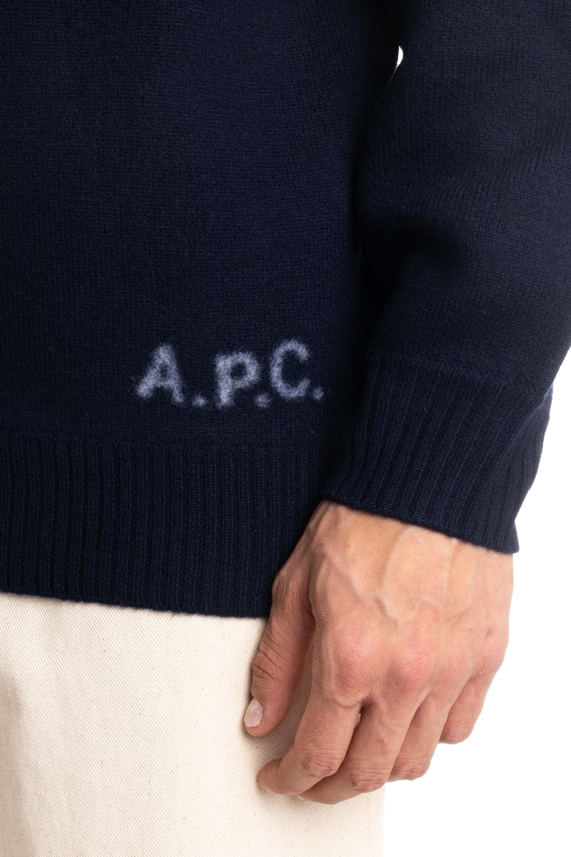 A.P.C. Maglia dolcevita in lana mod. Walter WVBDJ-M23248 IAK DARK NAVY 