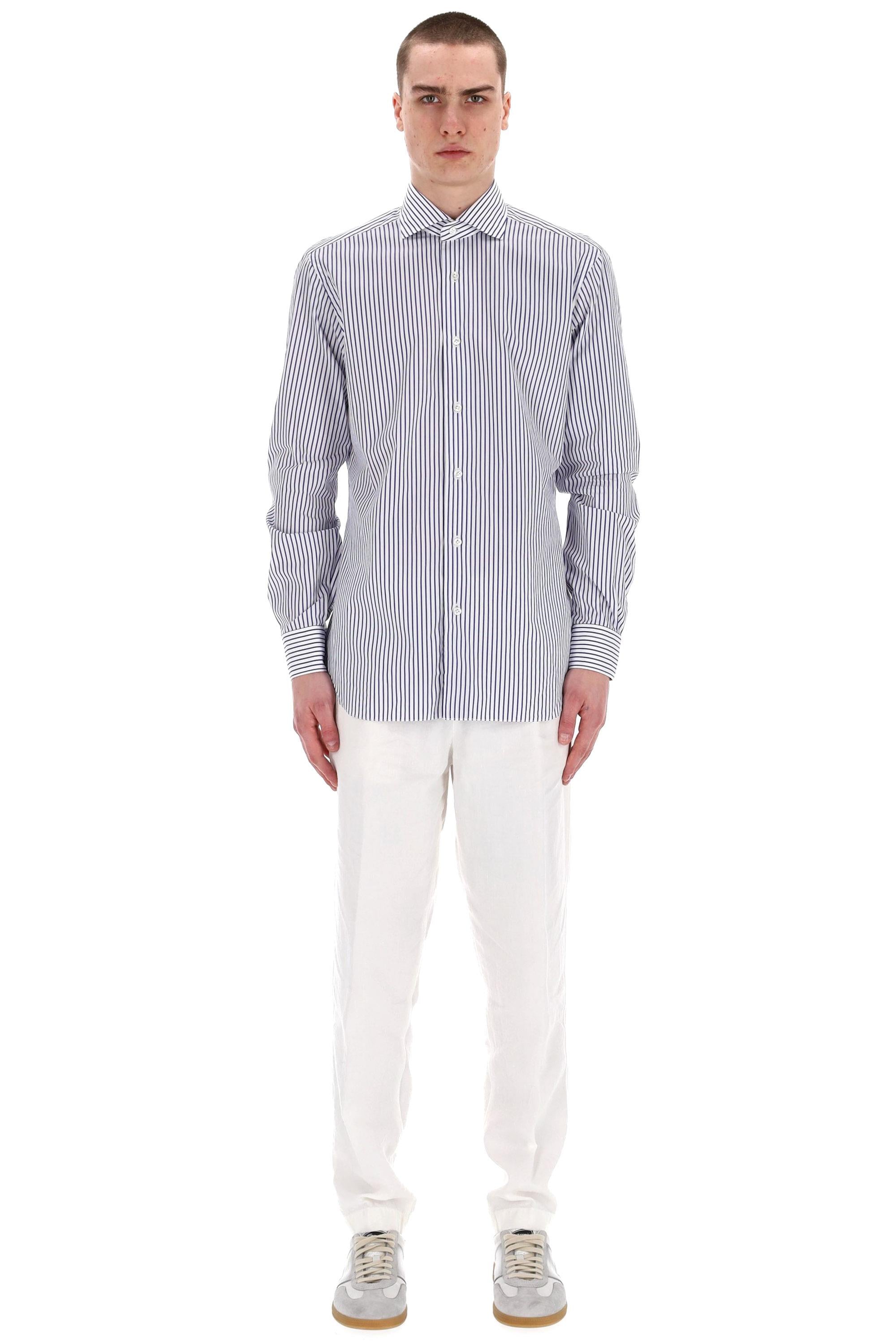 Camicia sartoriale bacchetta in cotone linea Culto K1U13P0147100.U 0003 Barba 