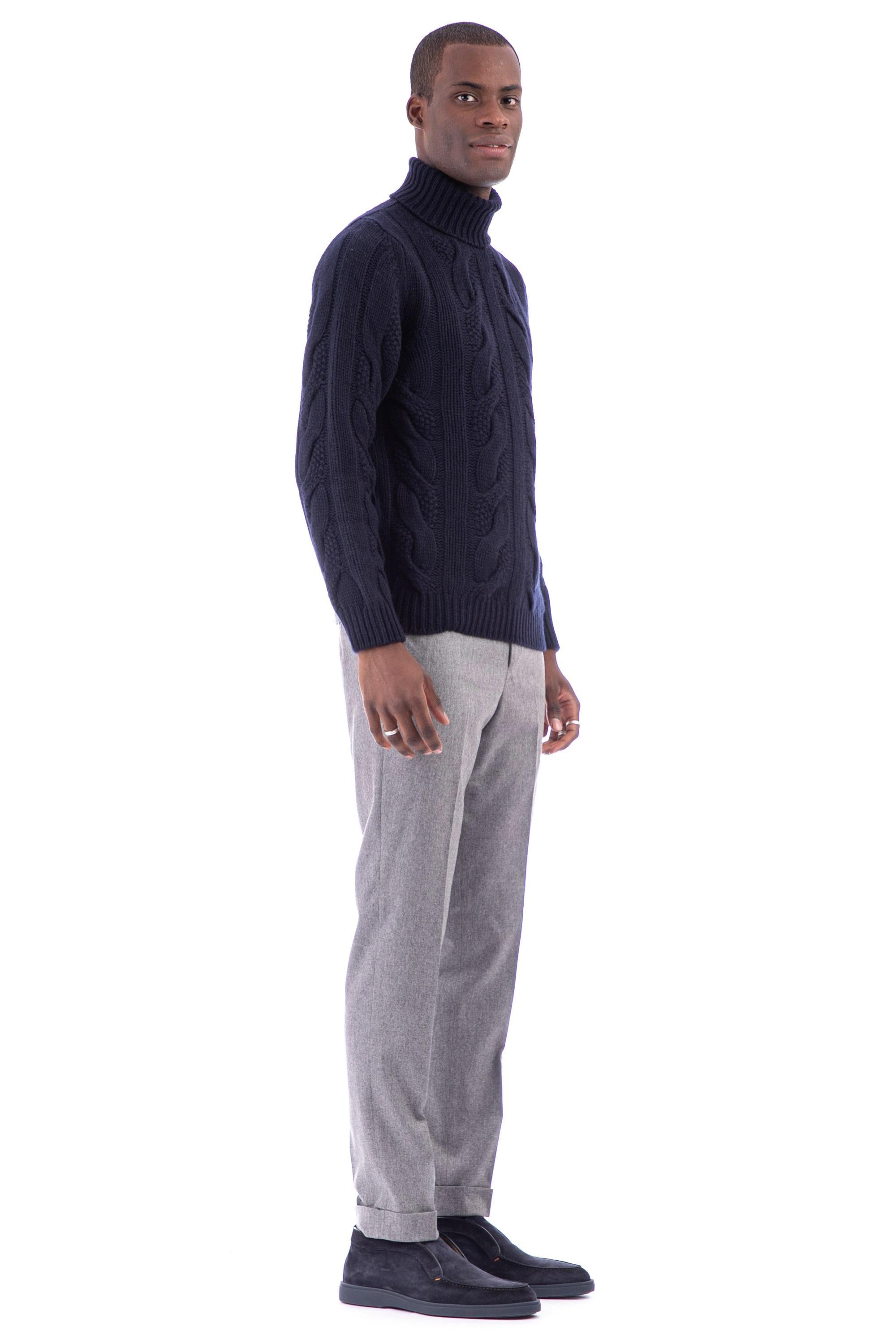 Maglia dolcevita in puro cashmere finezza 3 WS28034 20102 Il Setaccio 