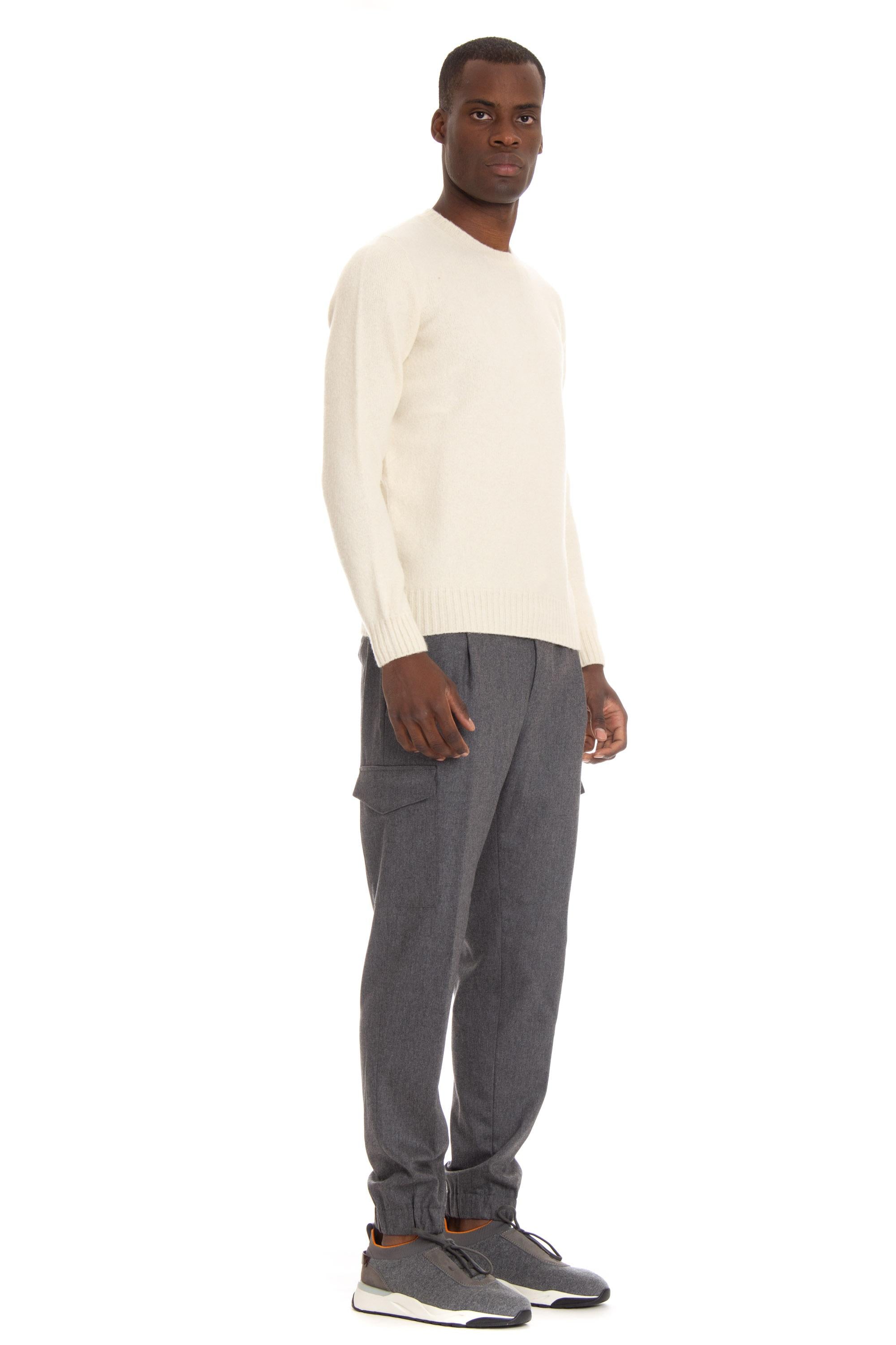 Maglia girocollo in lana garzata D8W103G. 125 Drumohr 