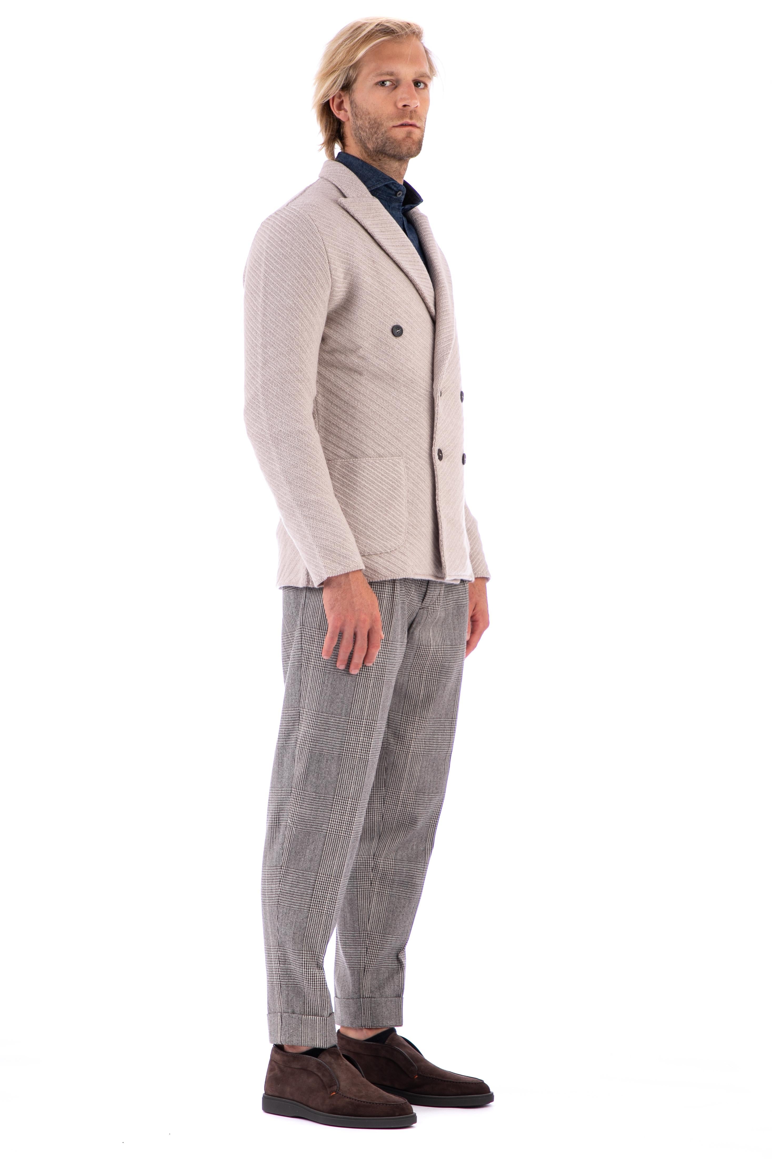 Giacca-maglia doppiopetto in lana IRLJM78 IR59005/2 120 Lardini 