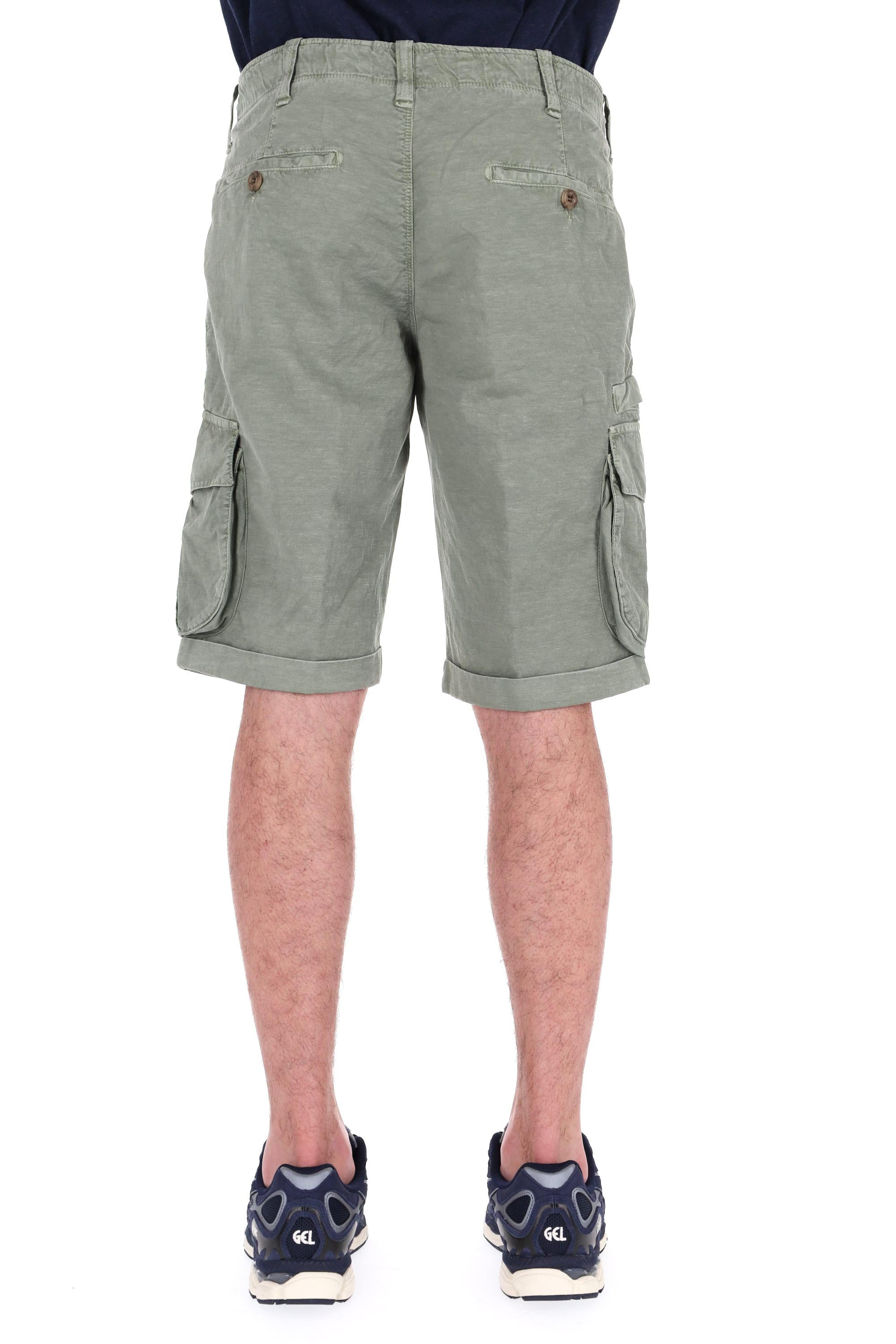 Bermuda cargo in cotone-lino Zeus 25M77B 85-2 26 Myths 
