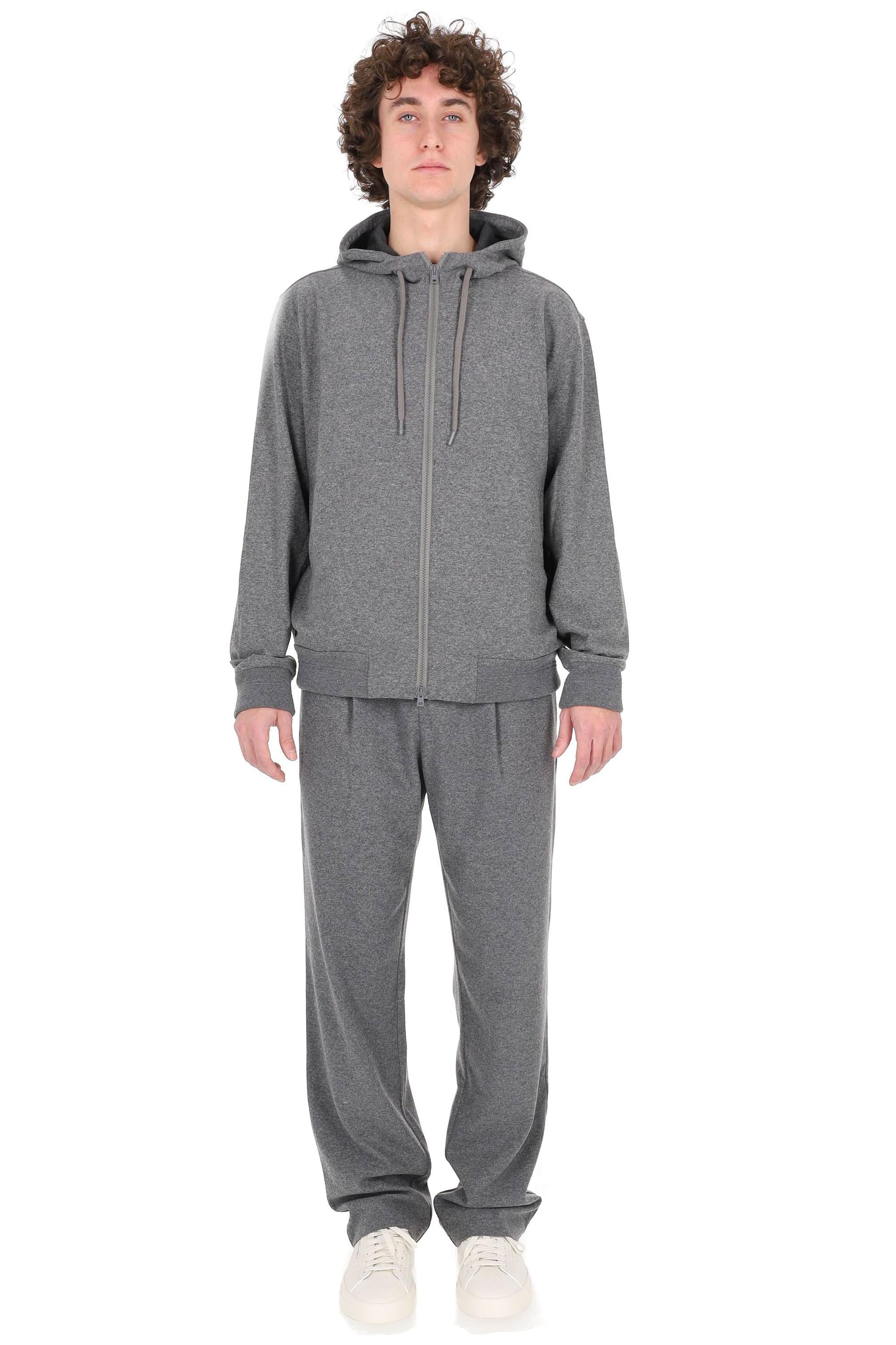 Herno Felpa misto viscosa con cappuccio JC00071U 9487 