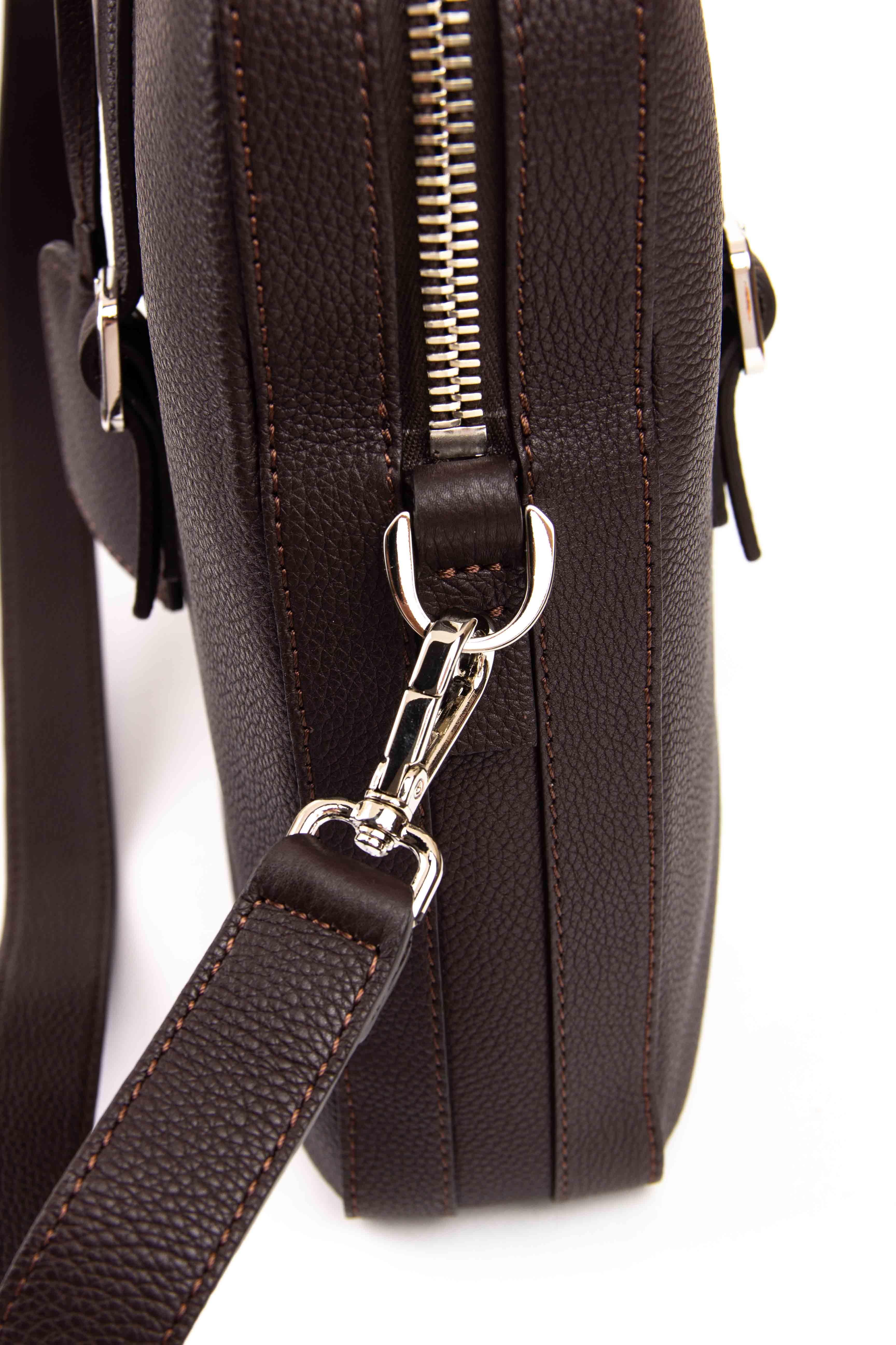 Santoni Borsa 24 ore in pelle martellata con tracolla UIBBA2432EN-ASIW T50 