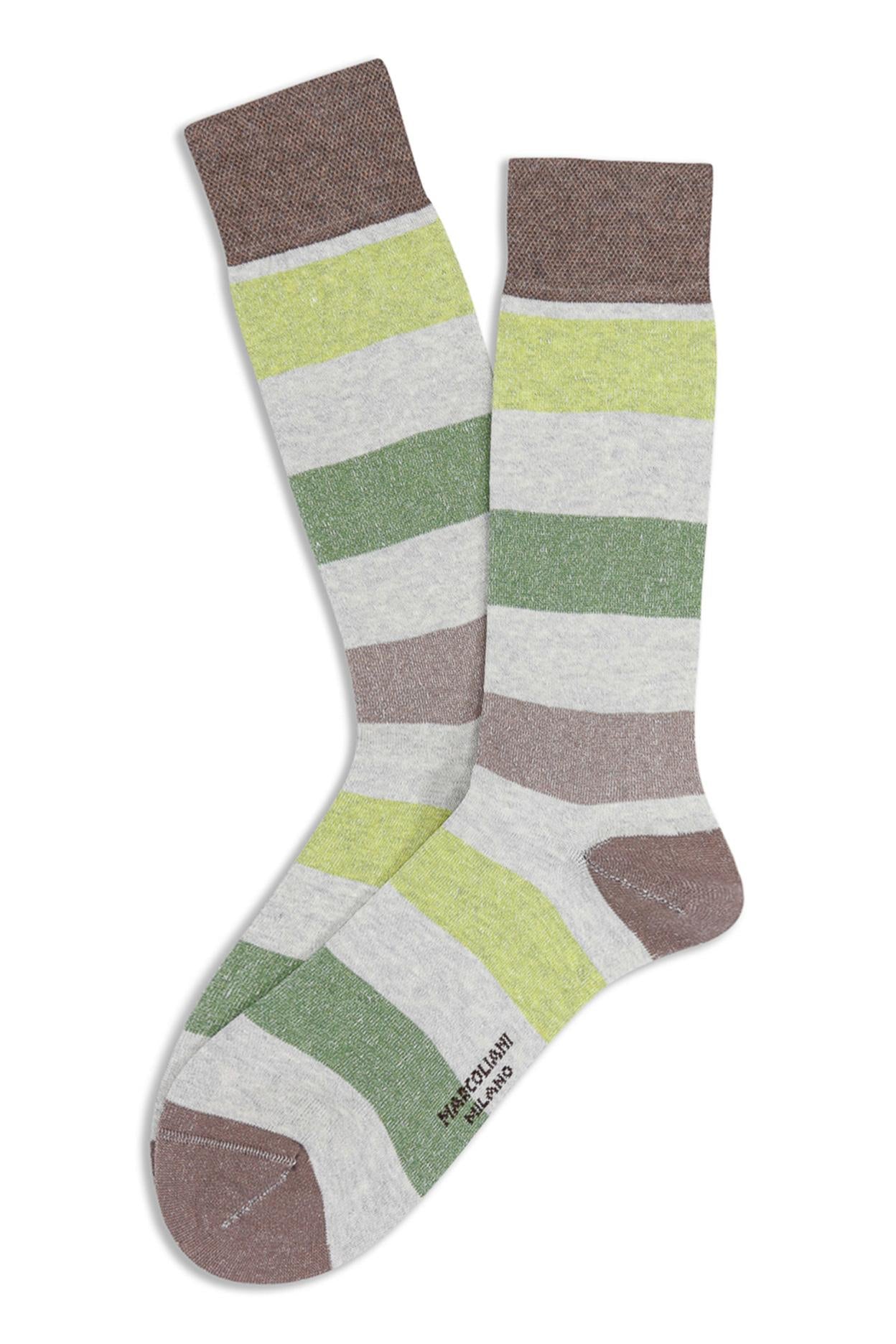 Calze in lino-cotone fantasia cruise stripe MAR4553L/2 Z46 Marcoliani 