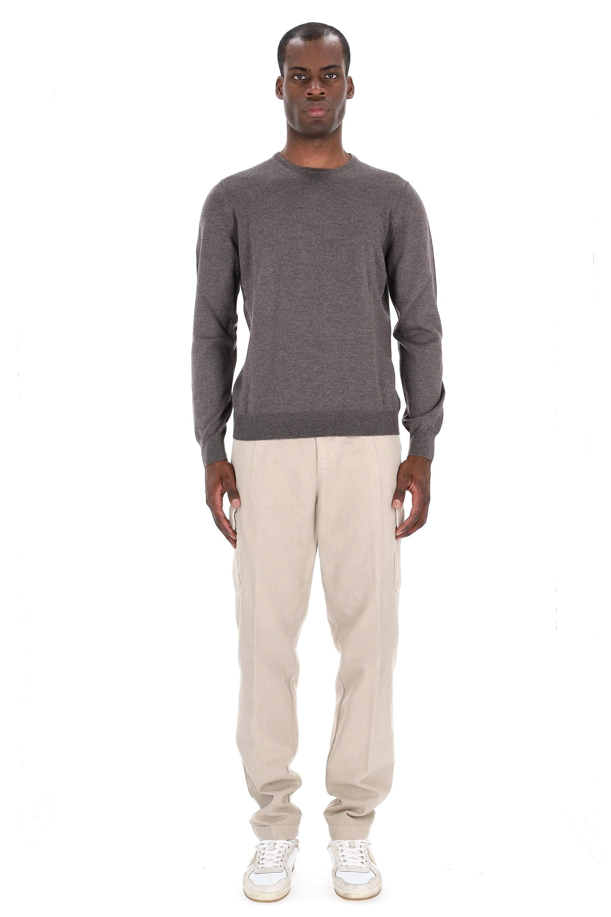 Maglia girocollo in lana merino 1429055567/2 0046 046 Barba 