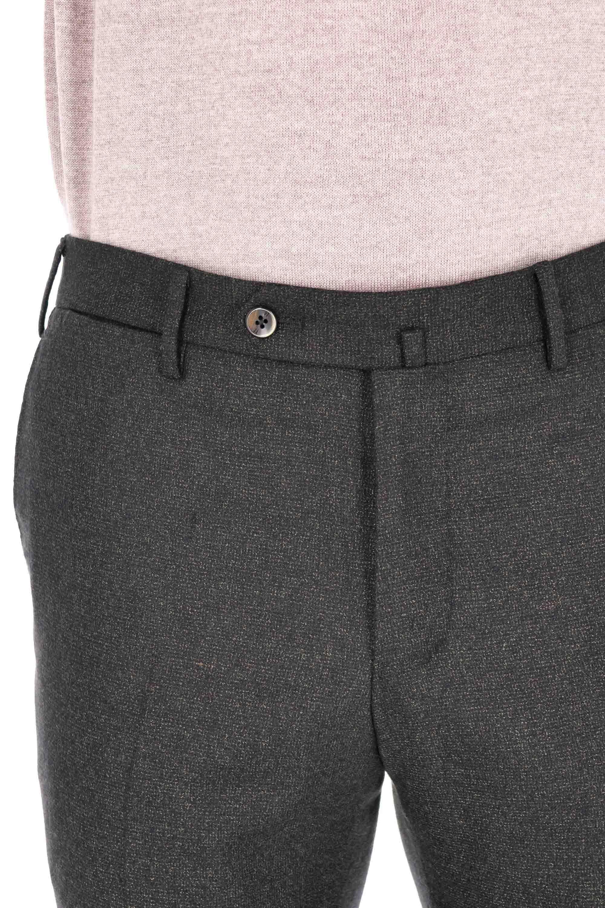 PT Torino Pantalone micro trama in lana-viscosa comfort Slim fit VF01Z00CL1 TO07 0440 