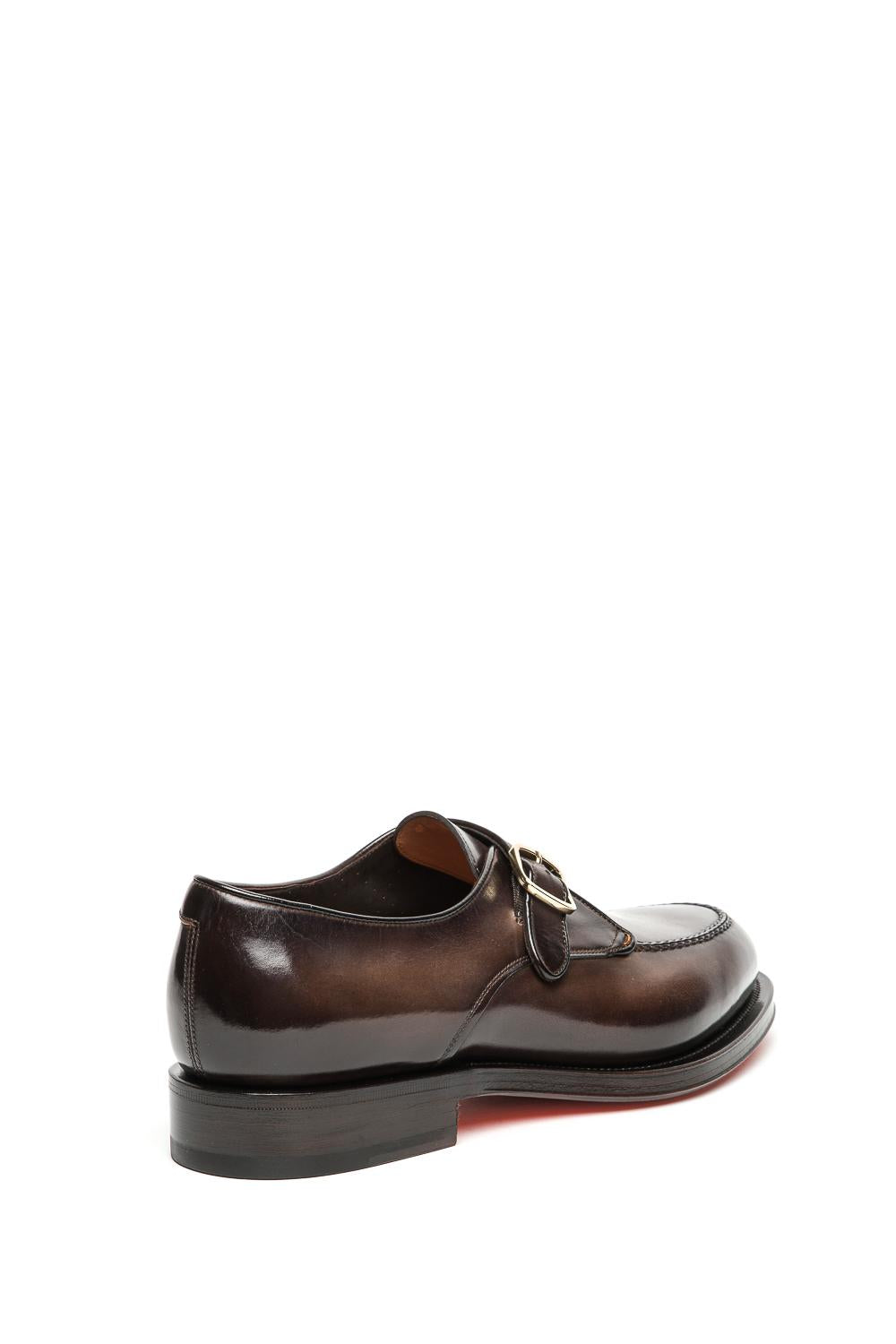 Santoni Scarpa mono fibbia in pelle lavorazione Goodyear MCC019118MD3HI0T E81 