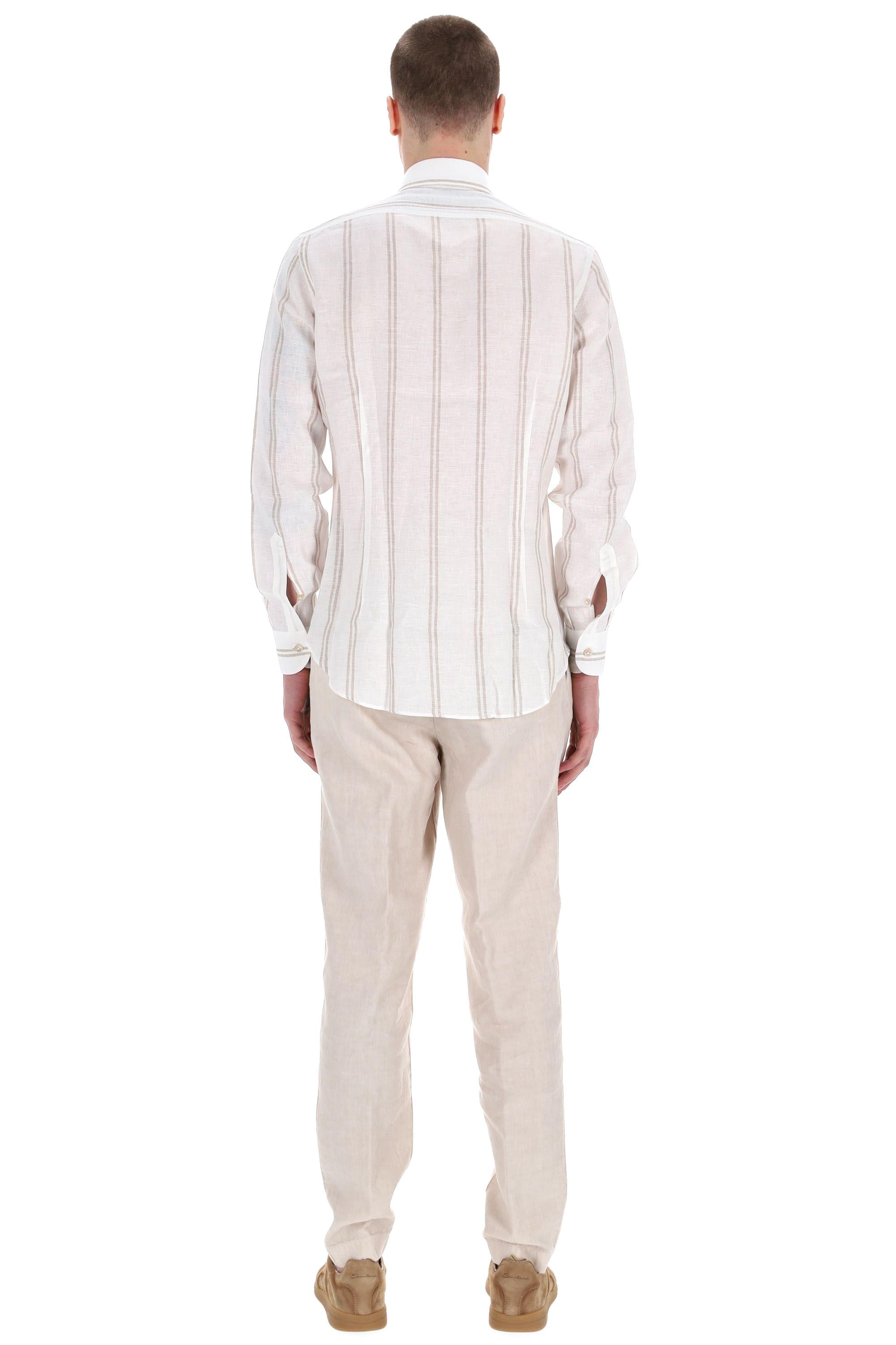 Camicia bacchetta special in lino K75CAMH03 TES0K159/2 01-02 Eleventy 