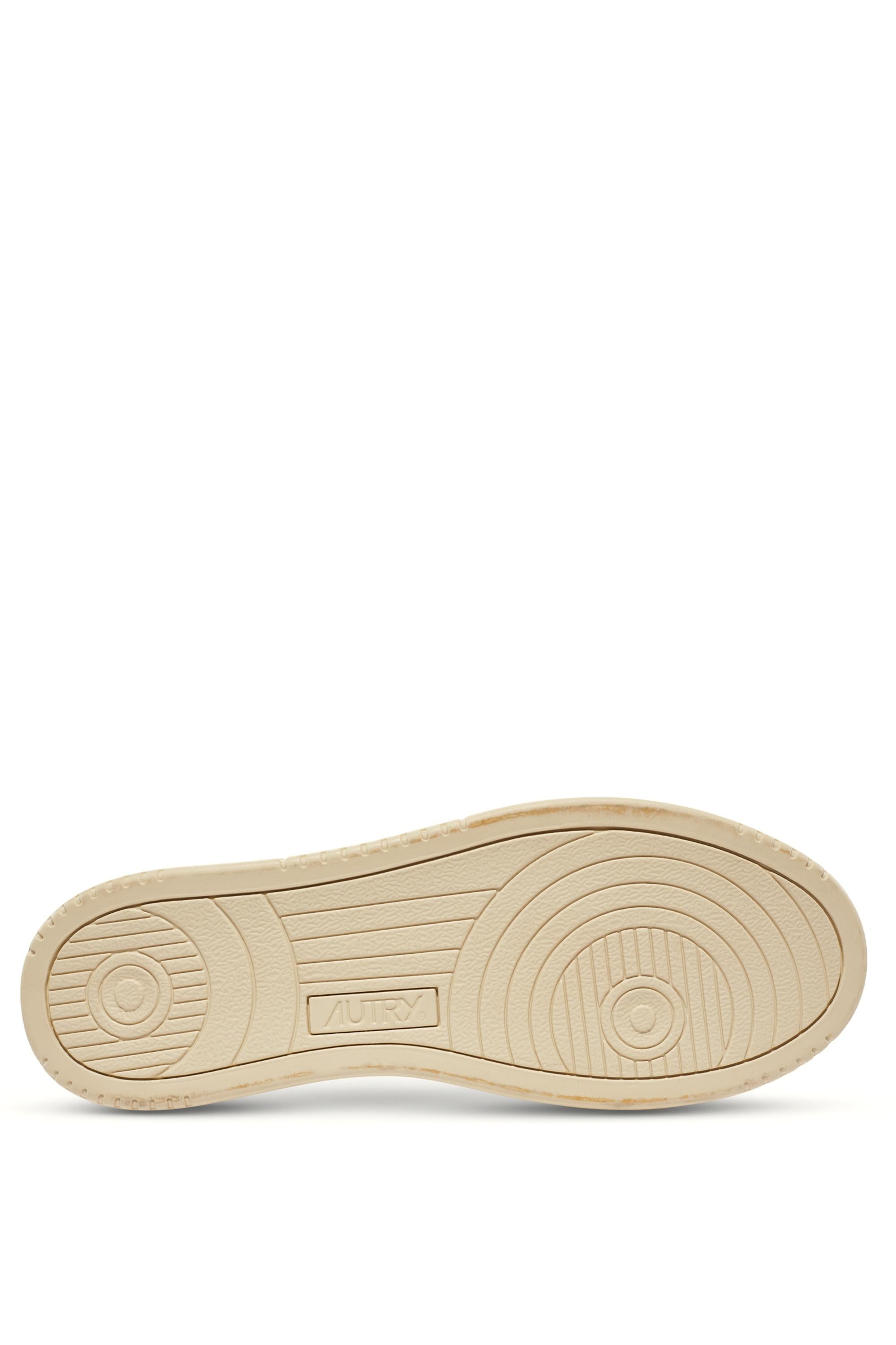 Autry Sneakers donna Medalist in pelle bicolore e camoscio effetto hair AULW HE02 WHT/SAND/SP 