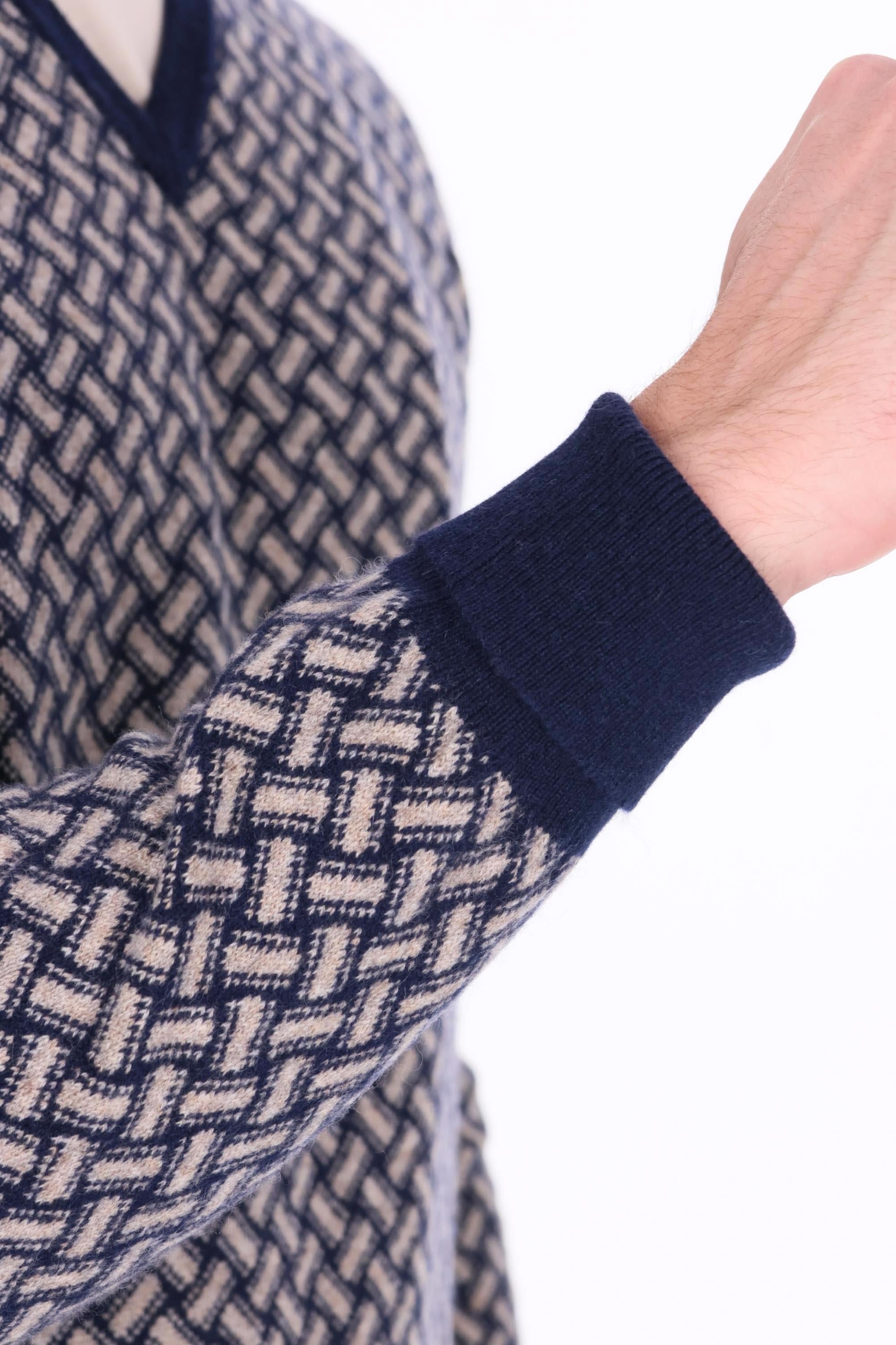 Drumohr Maglia girocollo biscottino in cashmere D2K481 RB62 