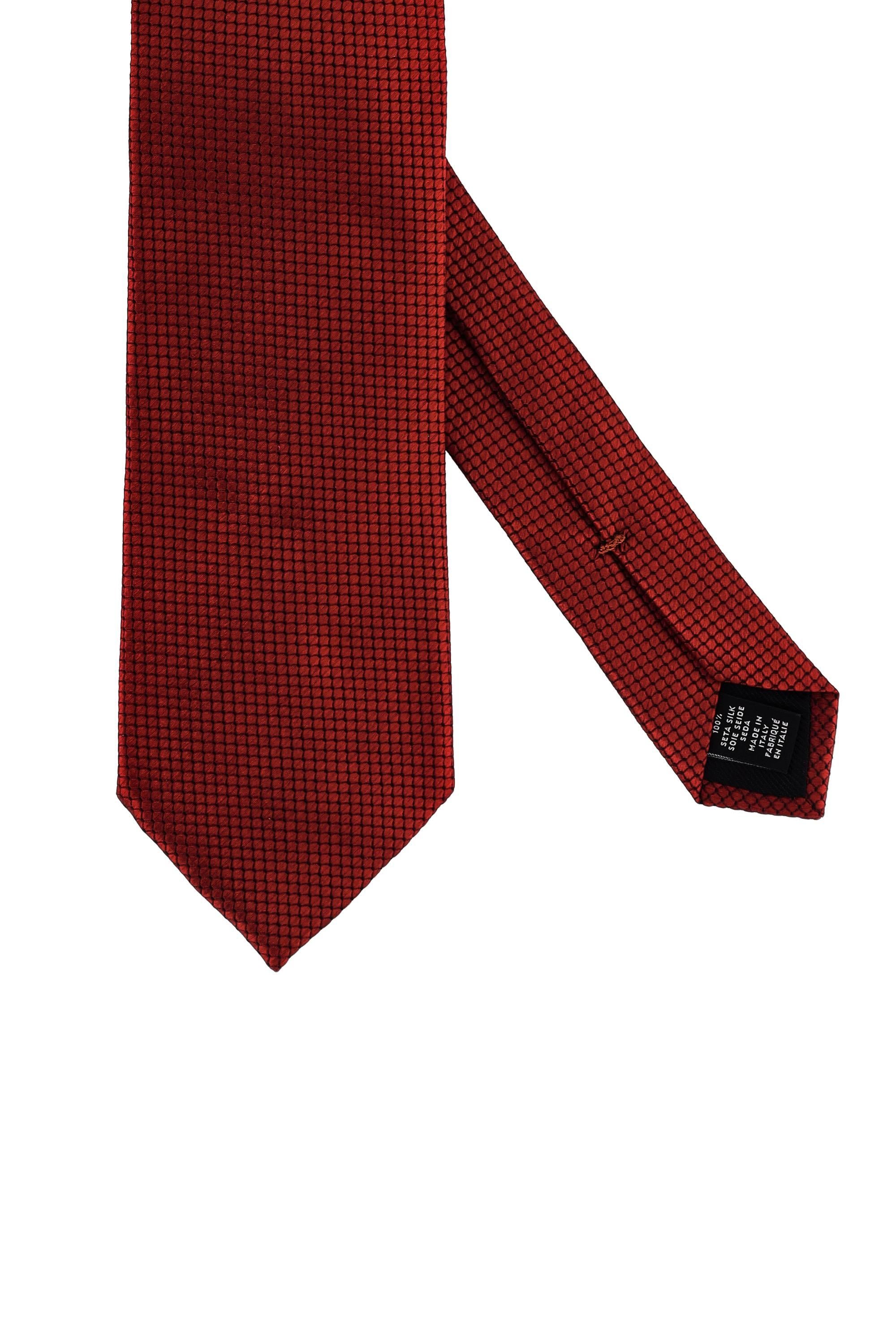 Zegna Cravatta micro trama in pura seta Z2W00TA2-1P8/2 RE1 