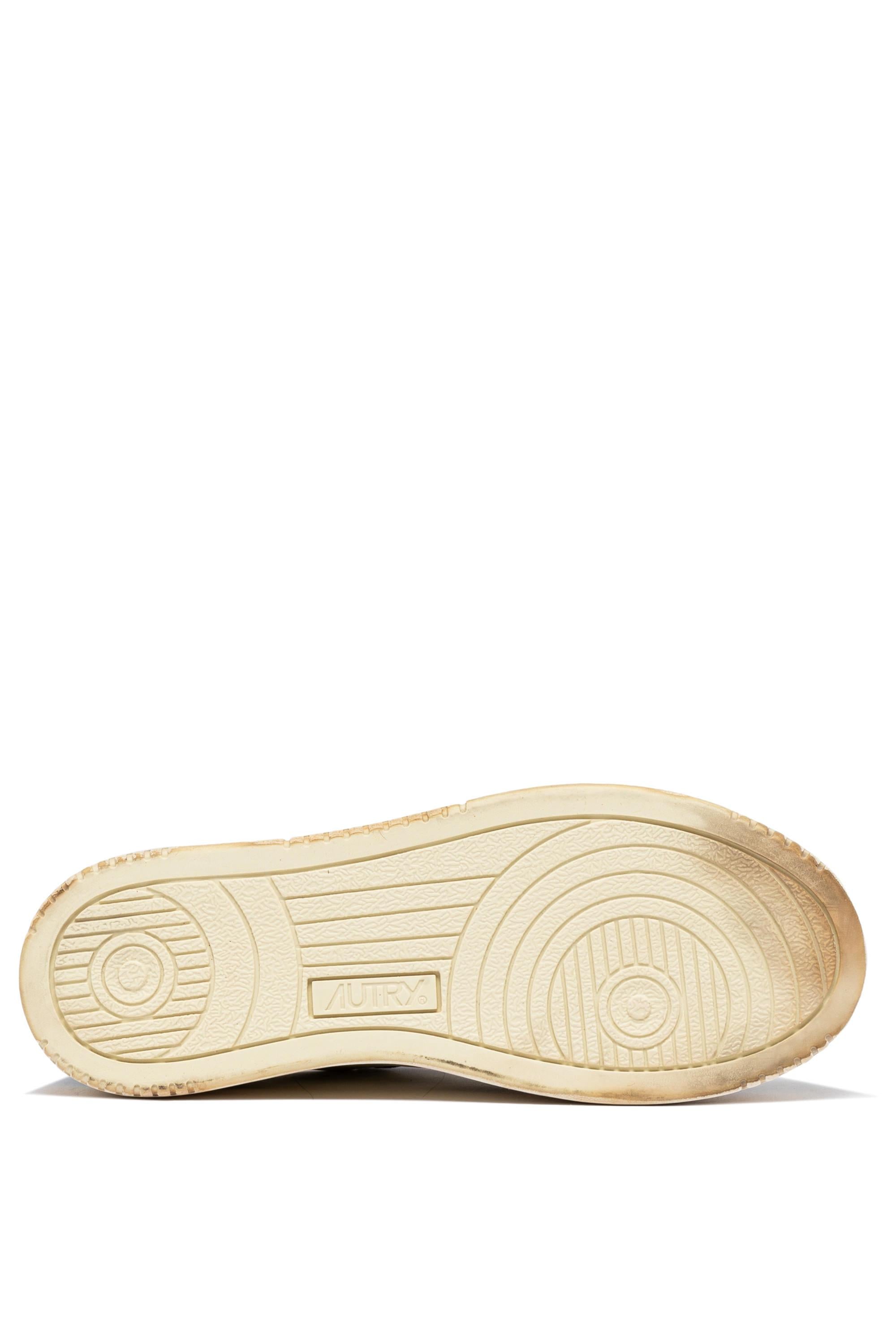 Autry Sneaker Super Vintage donna con retro in pelle craclè AVLW SV47 WHT/CEL/RTUP 