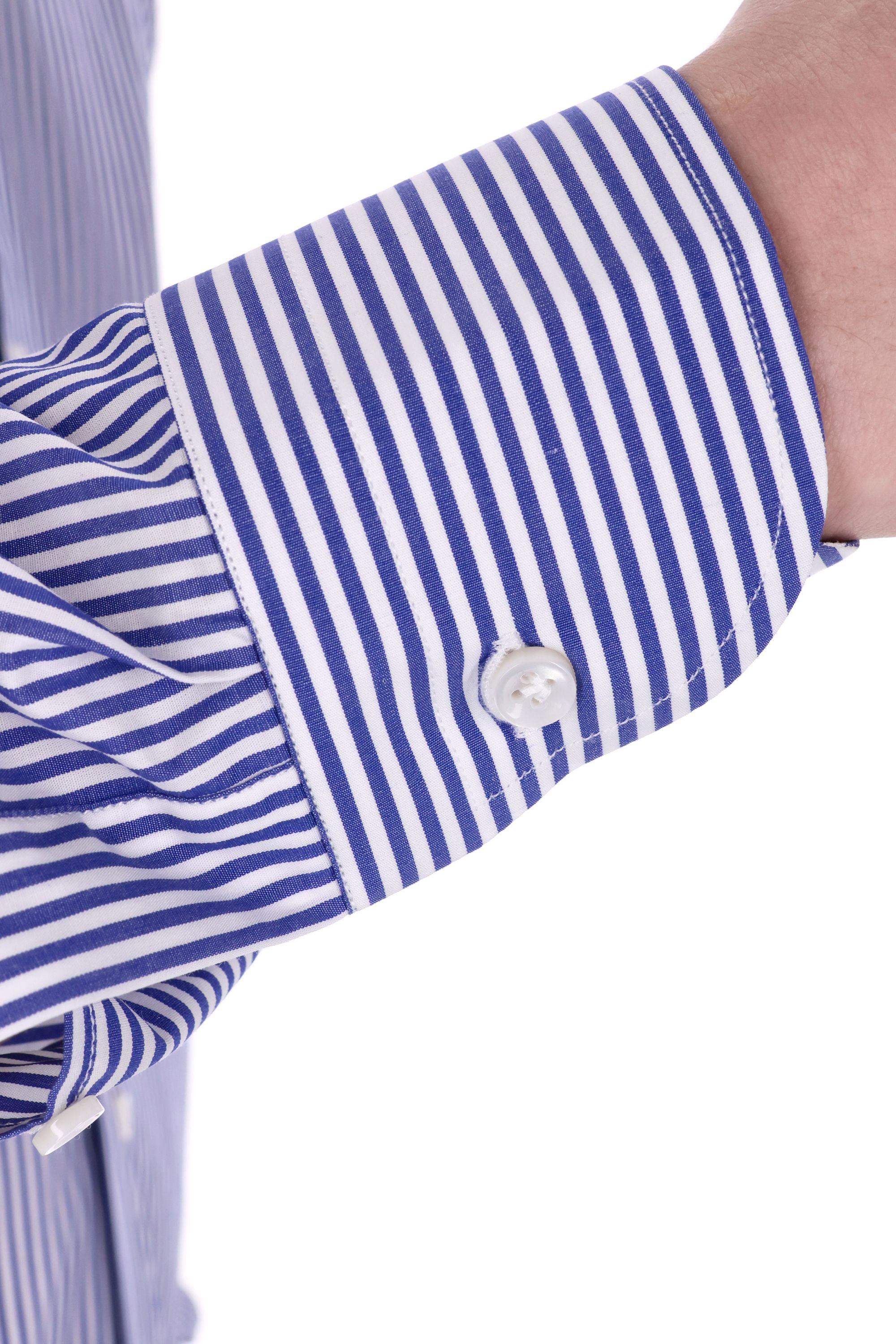 Camicia sartoriale bacchettata in cotone 19021 2 Borriello 
