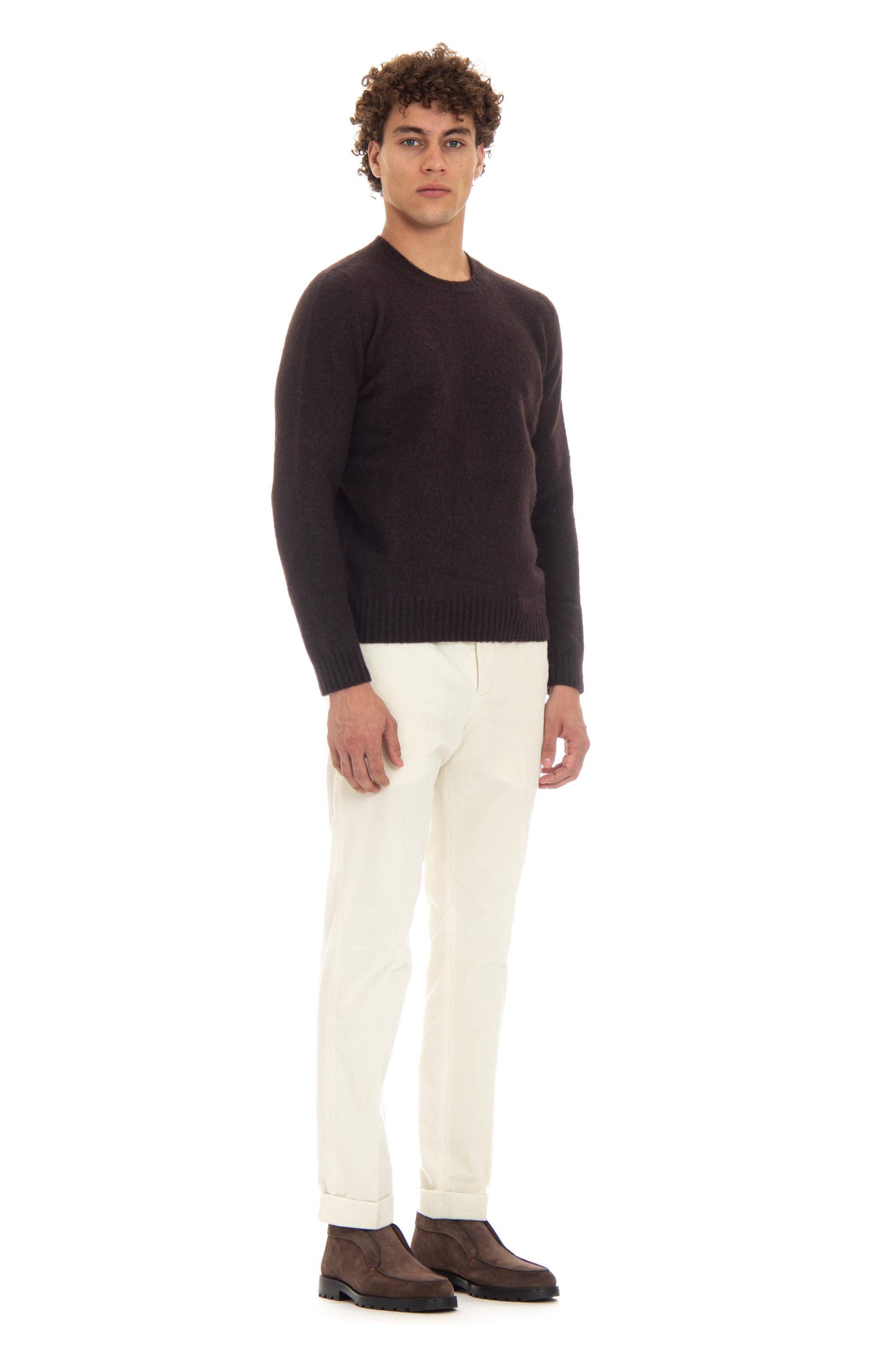 Drumohr Maglia girocollo in lana di agnello garzata D8W103G.4 585 
