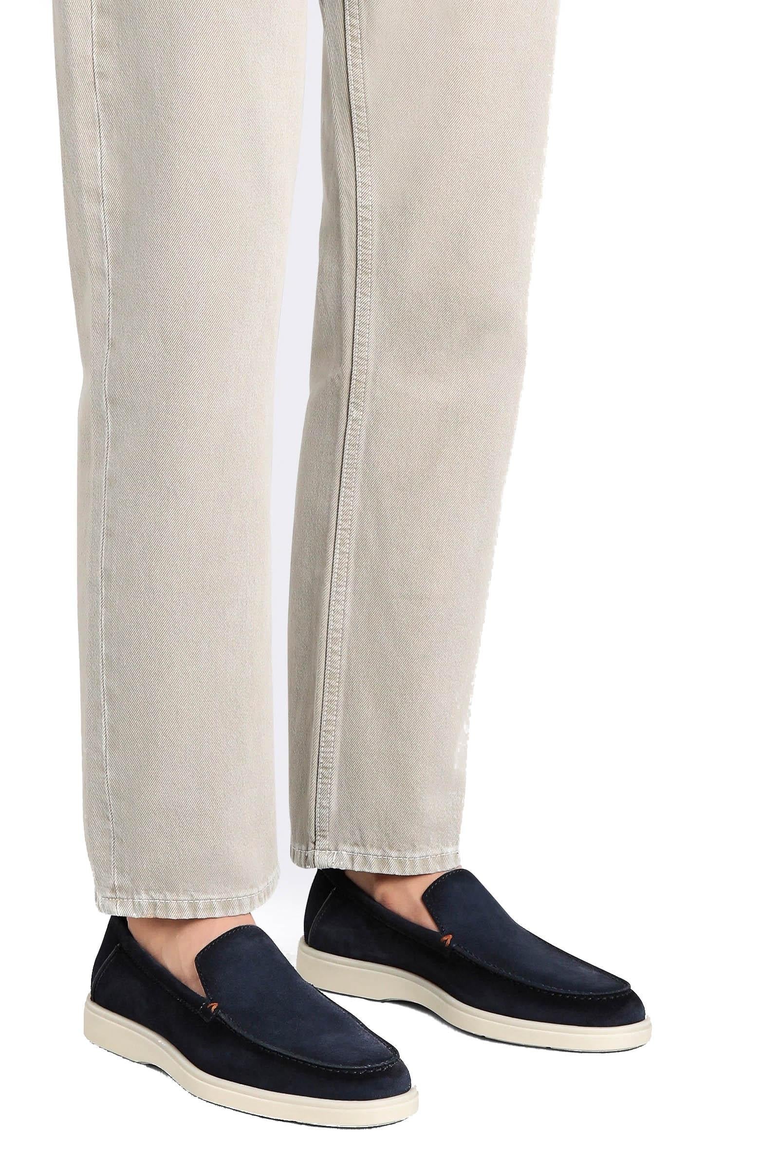 Santoni Slip on in camoscio fondo gomma MGDT17824TICBGEX/3 U60 