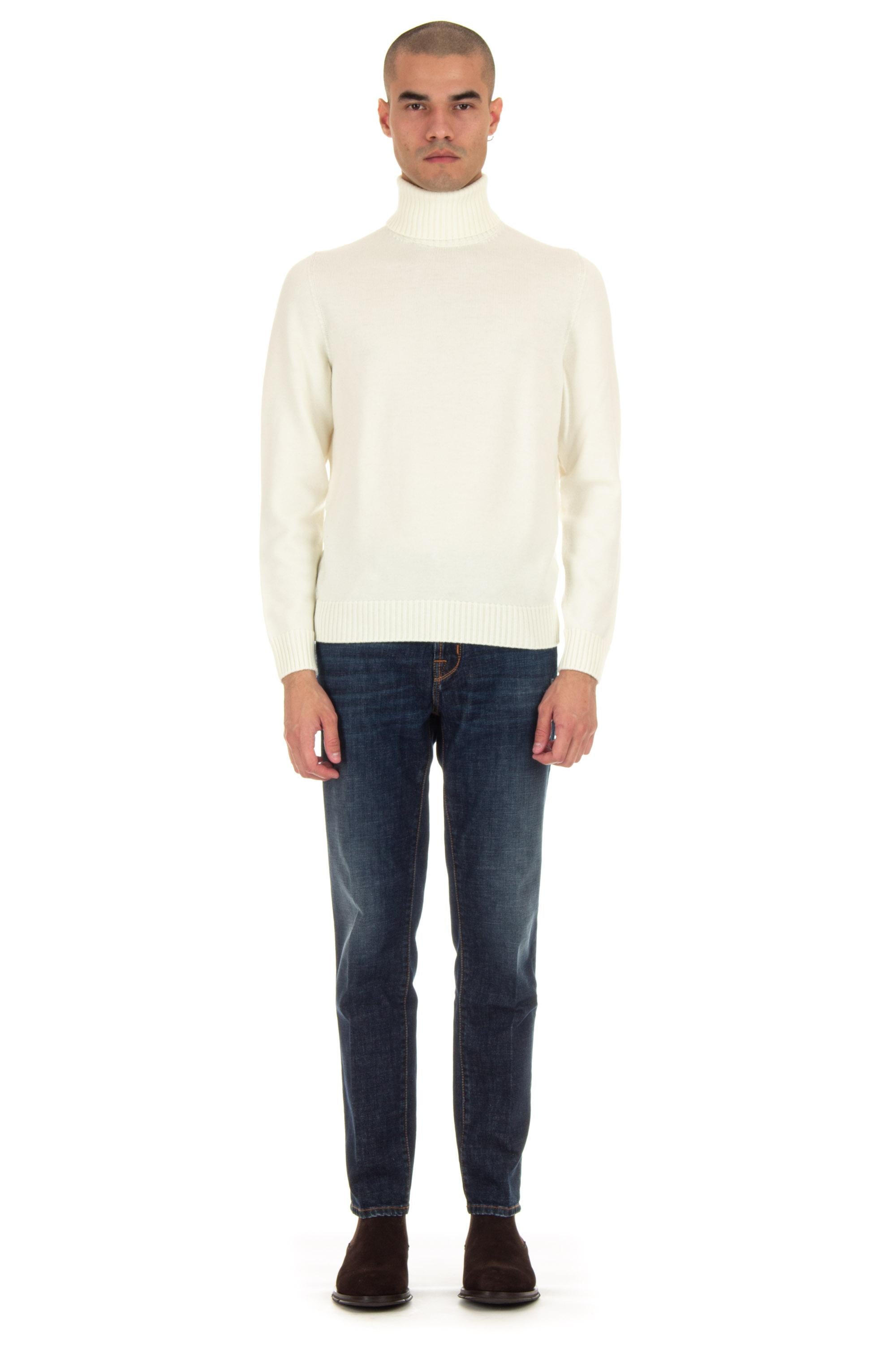 Maglia dolcevita in lana merinos finezza 7 D7M104.3 125 Drumohr 