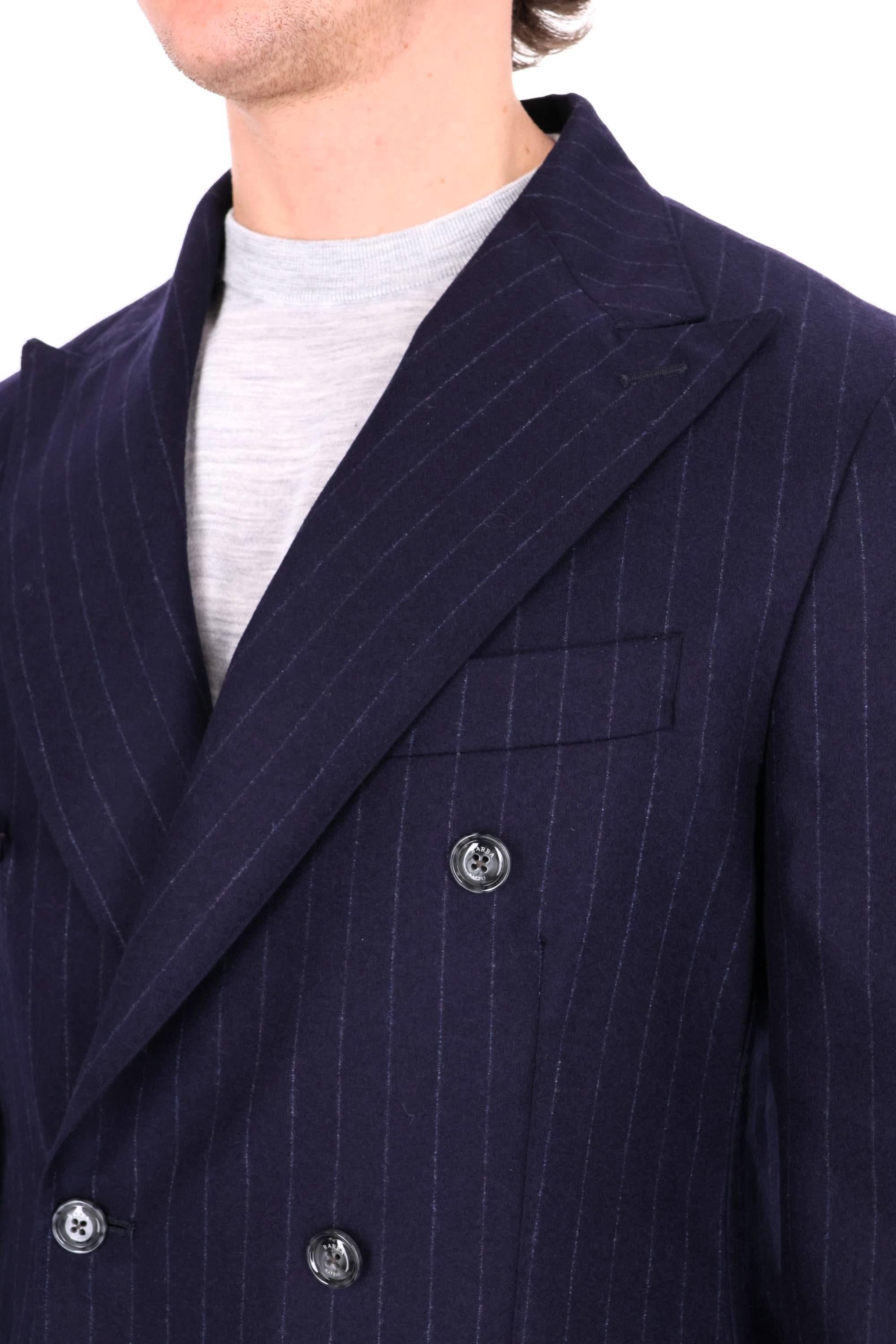 Barba Abito gessato doppiopetto in lana comfort S6__51074 0089 