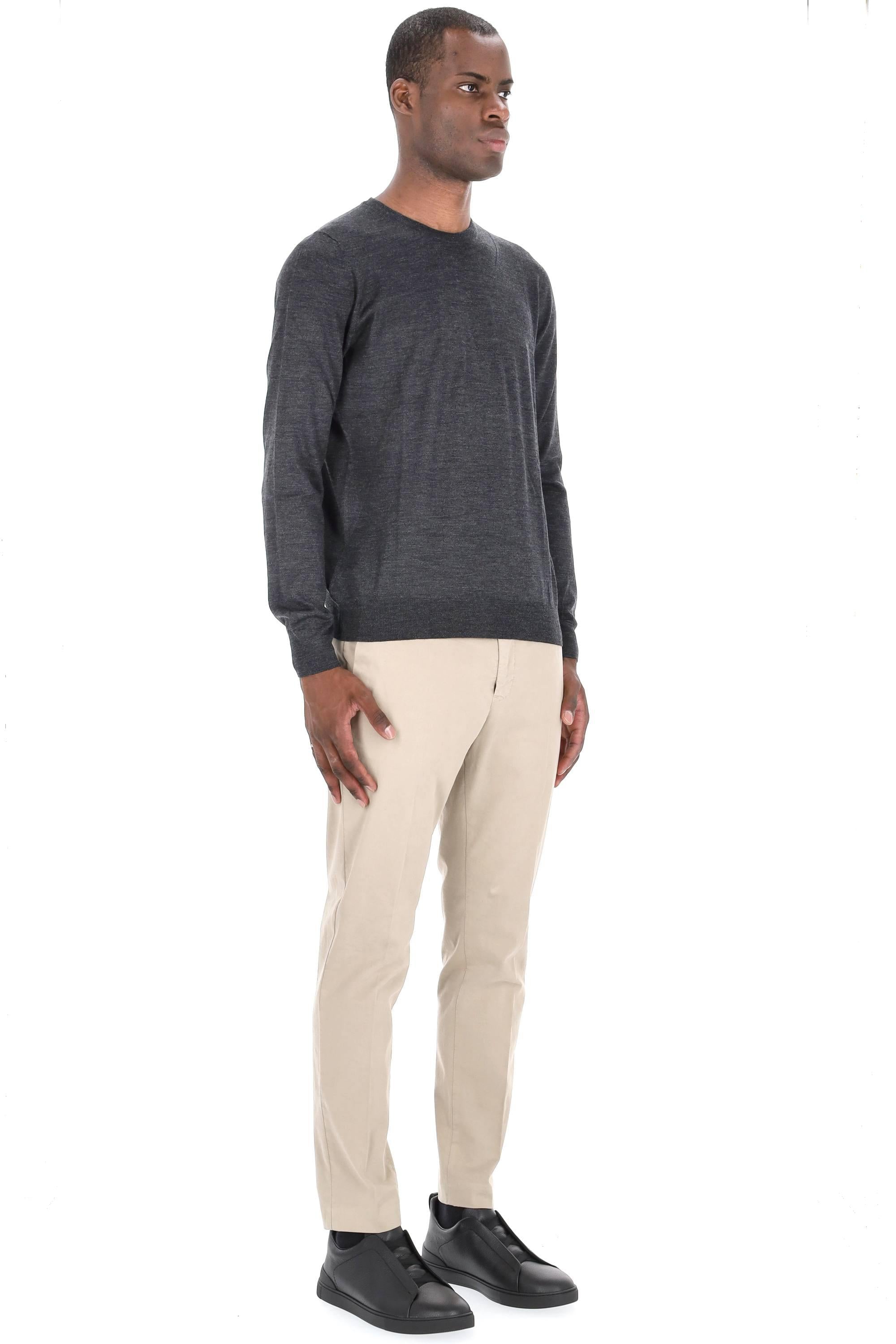 Maglia girocollo in cashmere e seta 1319057567 0095 095 Barba 