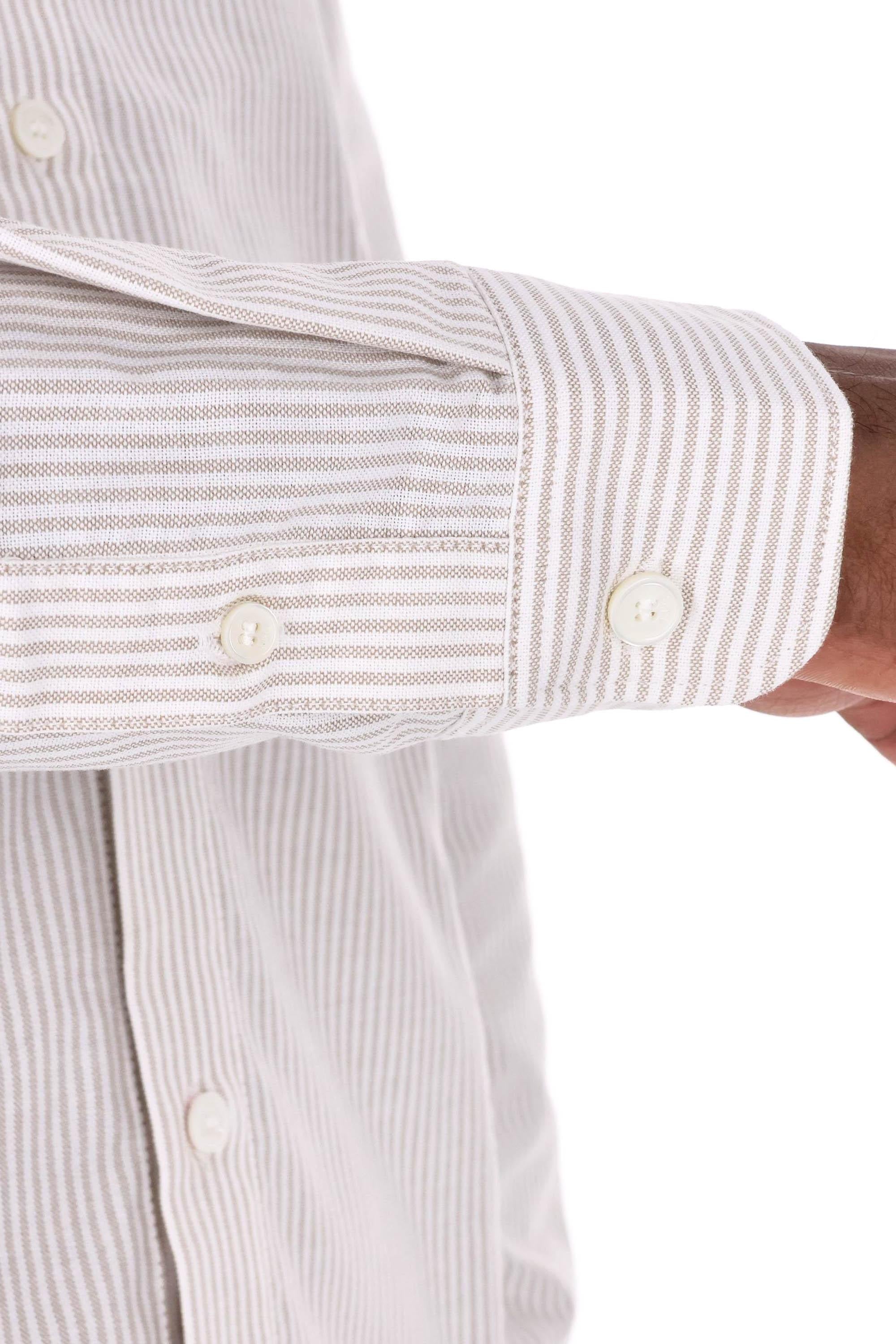 A.P.C. Camicia bacchettata in piquet di cotone Standard fit COGUH H12499/2 BAA 