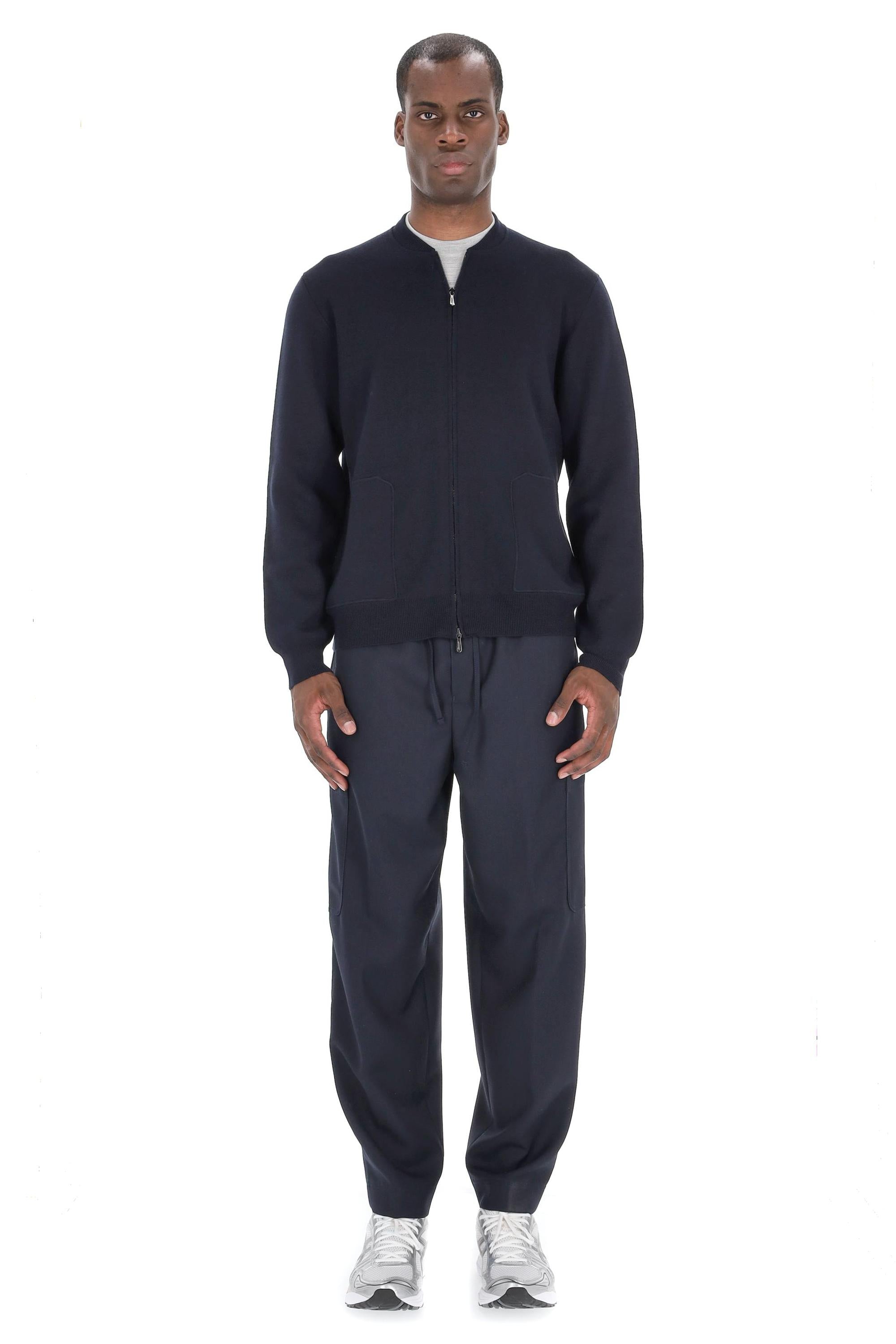 Maglia full zip in lana merinos D1D422-2 790 Drumohr 