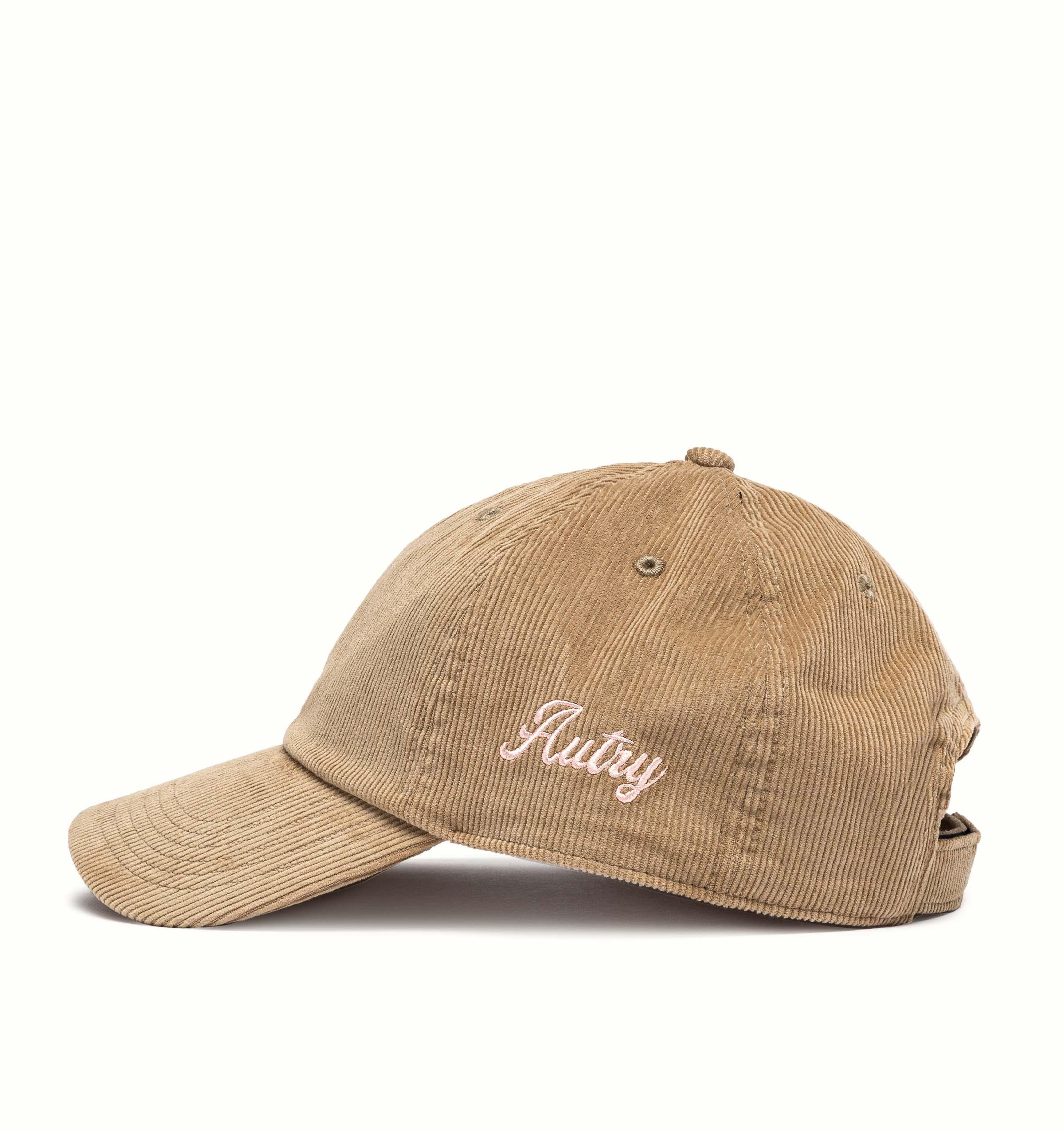 Autry Cappello baseball bicolor in velluto a coste ACPU R9BY LIGHT BROWN 