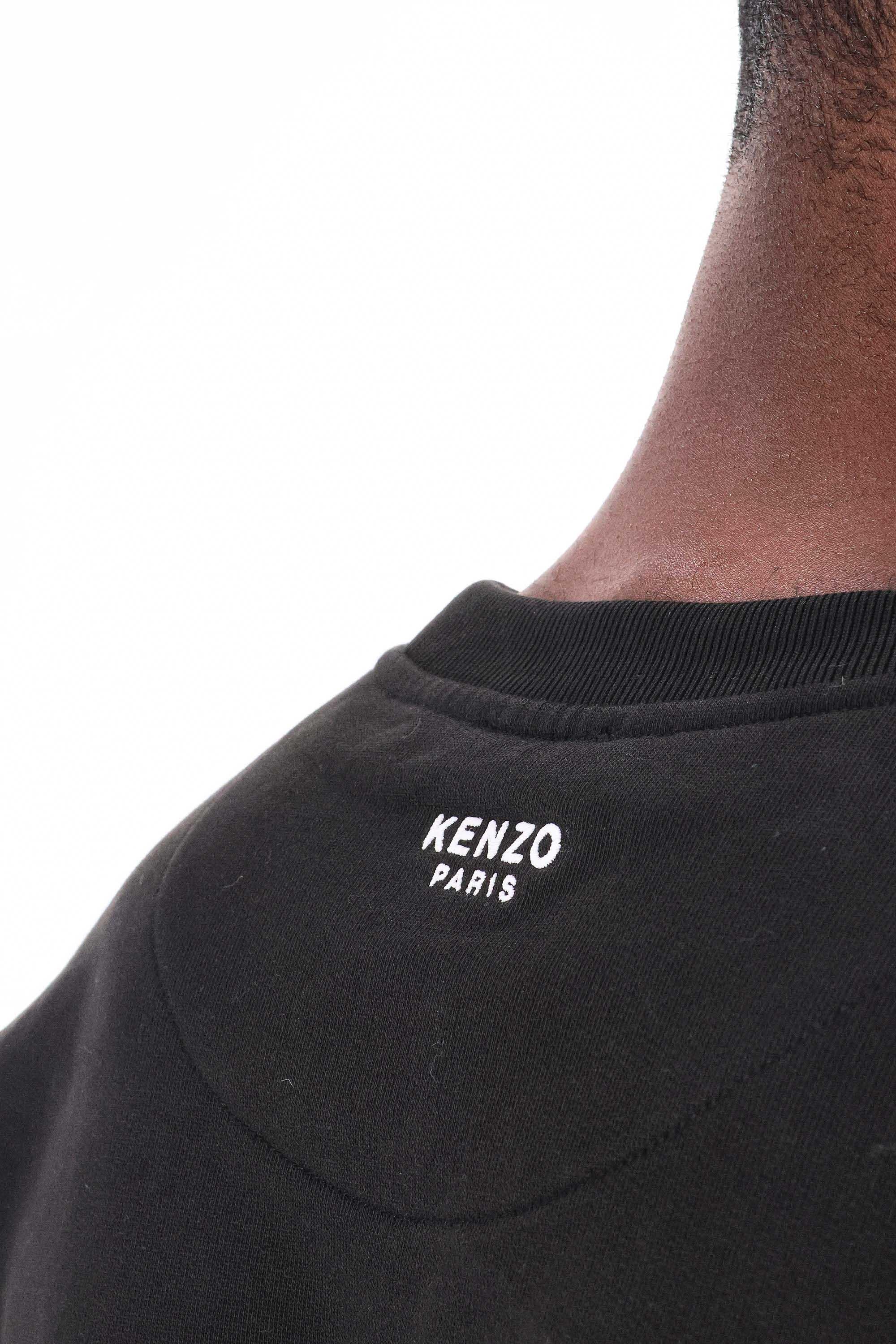 Kenzo Felpa girocollo in cotone Boke Flower FE65SW2234MF 99J 