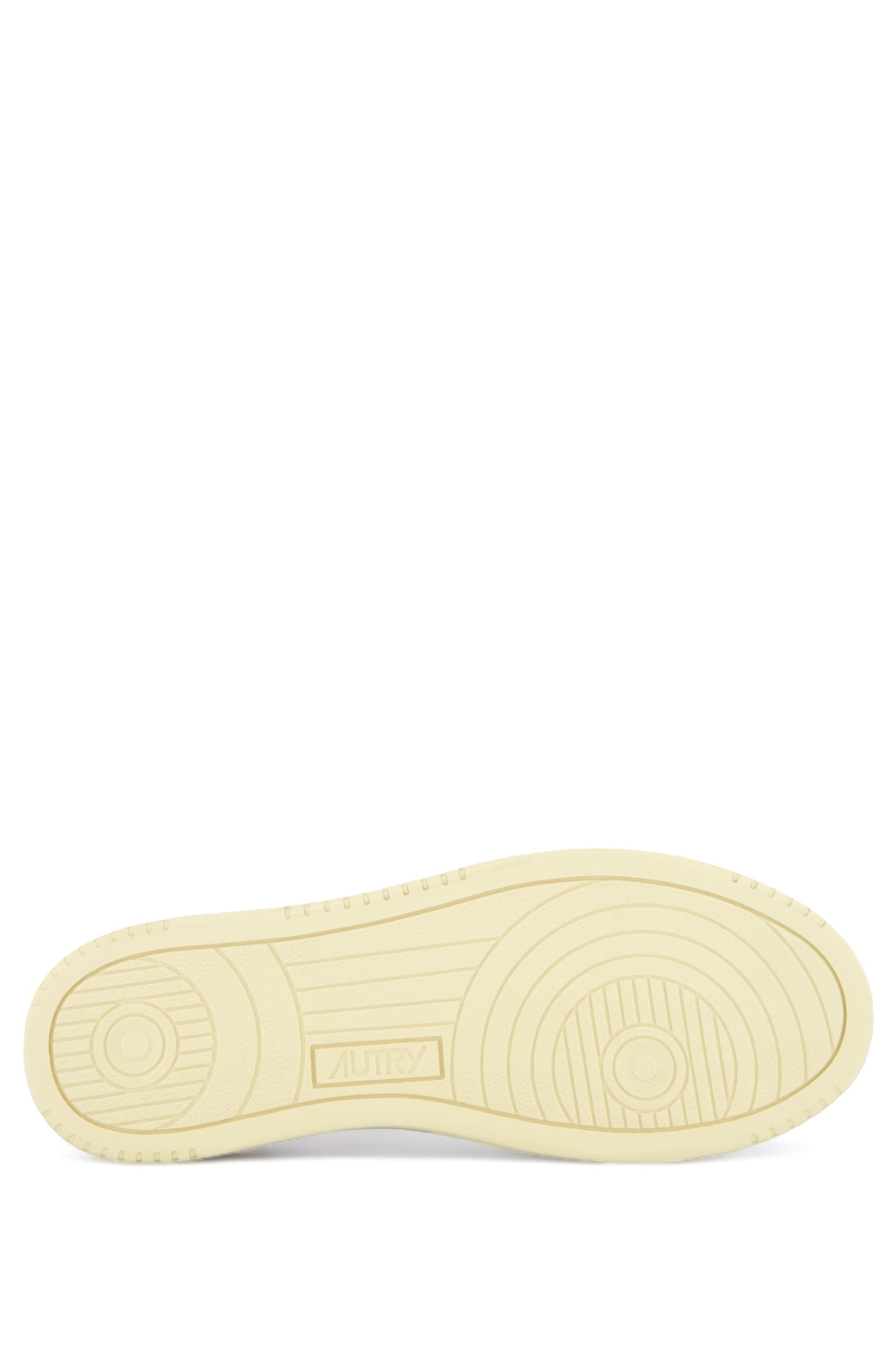 Sneaker Medalist donna bimateriale con talloncino rosso AULW LS43 WHT/RED Autry 