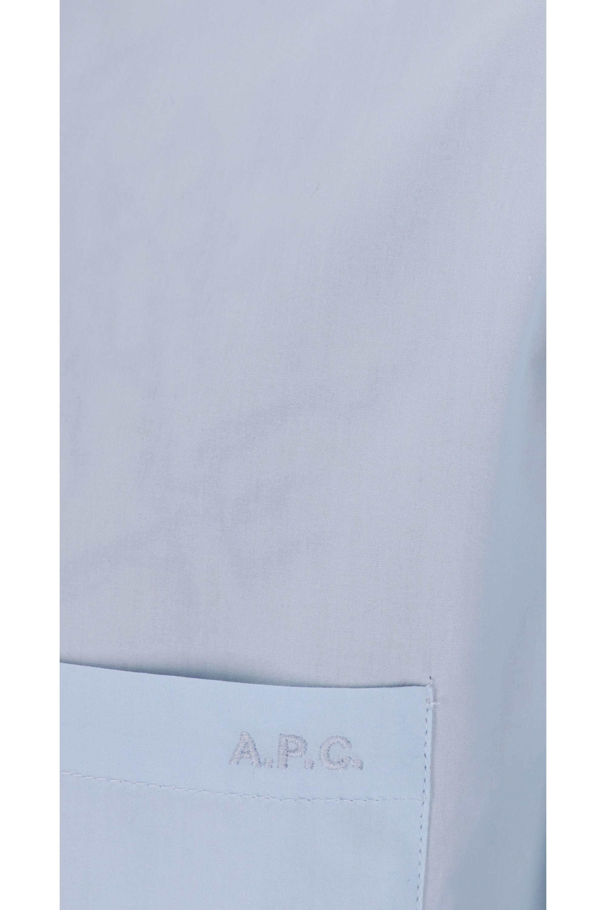 A.P.C. Camicia in cotone con button down e taschino COEVD-H12509 IAV 