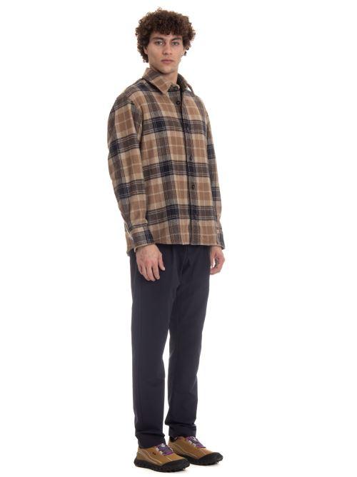 A.P.C. Camicia overshirt fantasia quadri WOAPS-H02884 BAA BEIGE 
