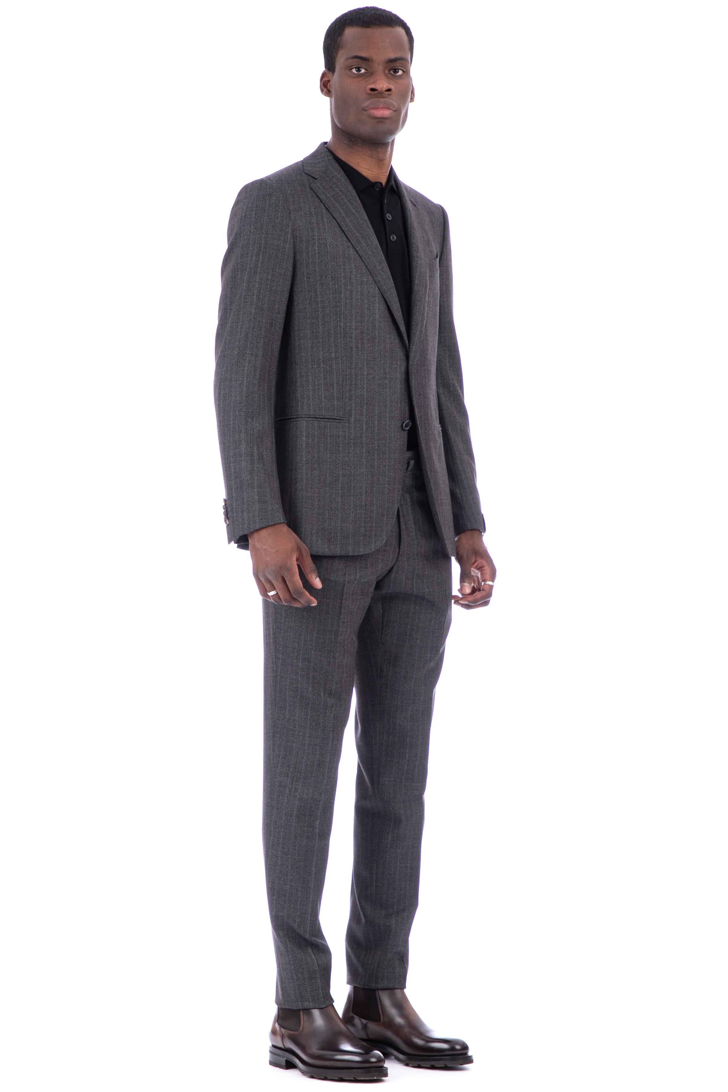 Abito sartoriale in lanaspigata drop 8 MUS1JM201F 504946 0240 Caruso 