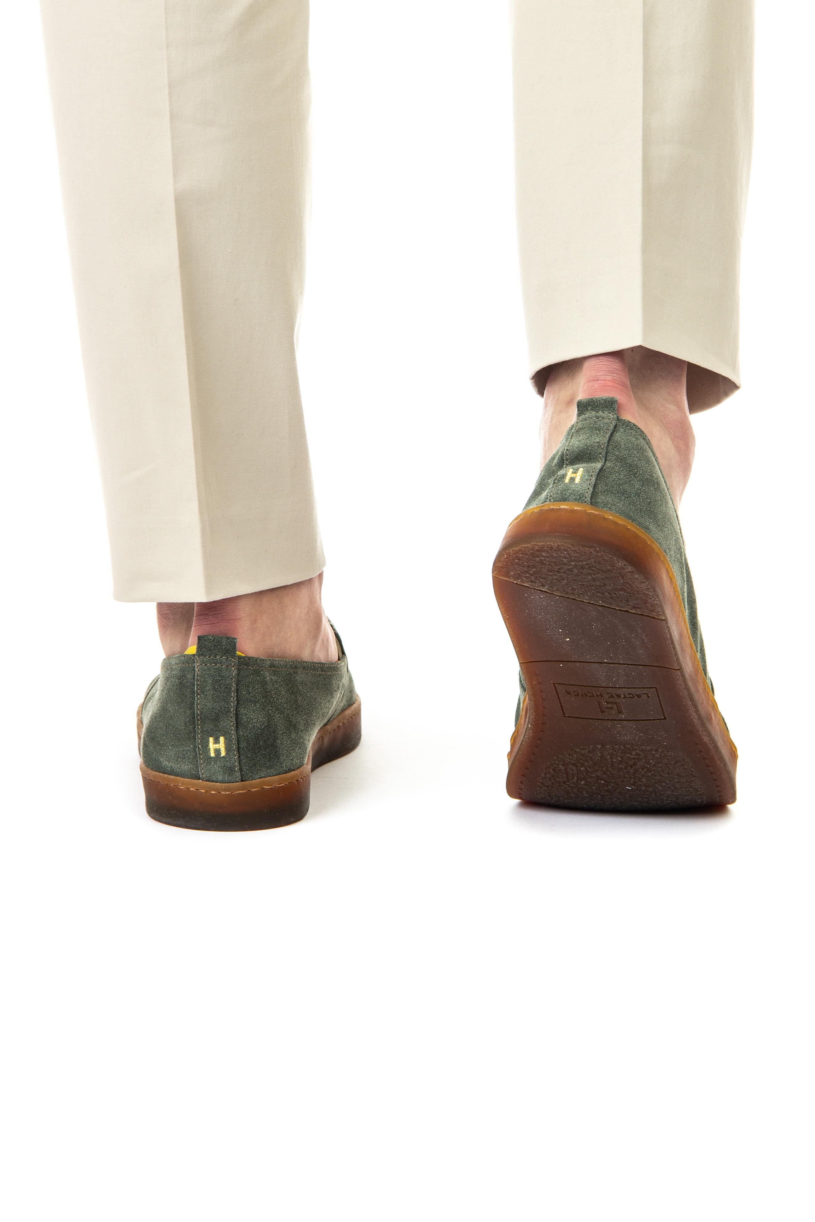 Slip on pieghevolein camoscio mod. Rodi RODI.33 OLIVA Henderson 