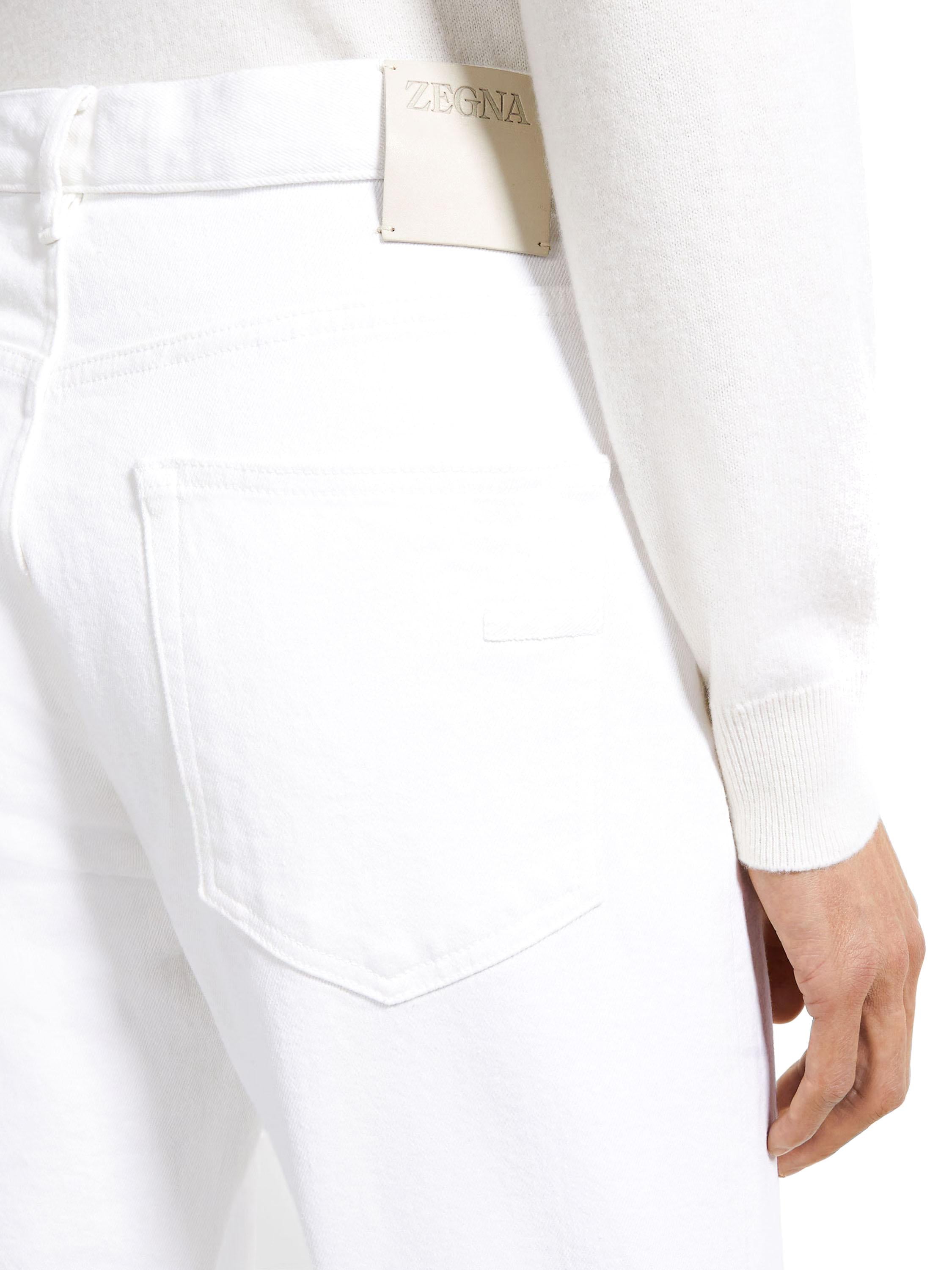 Zegna Jeans bianco comfort Roccia E8I81 CITY 100 