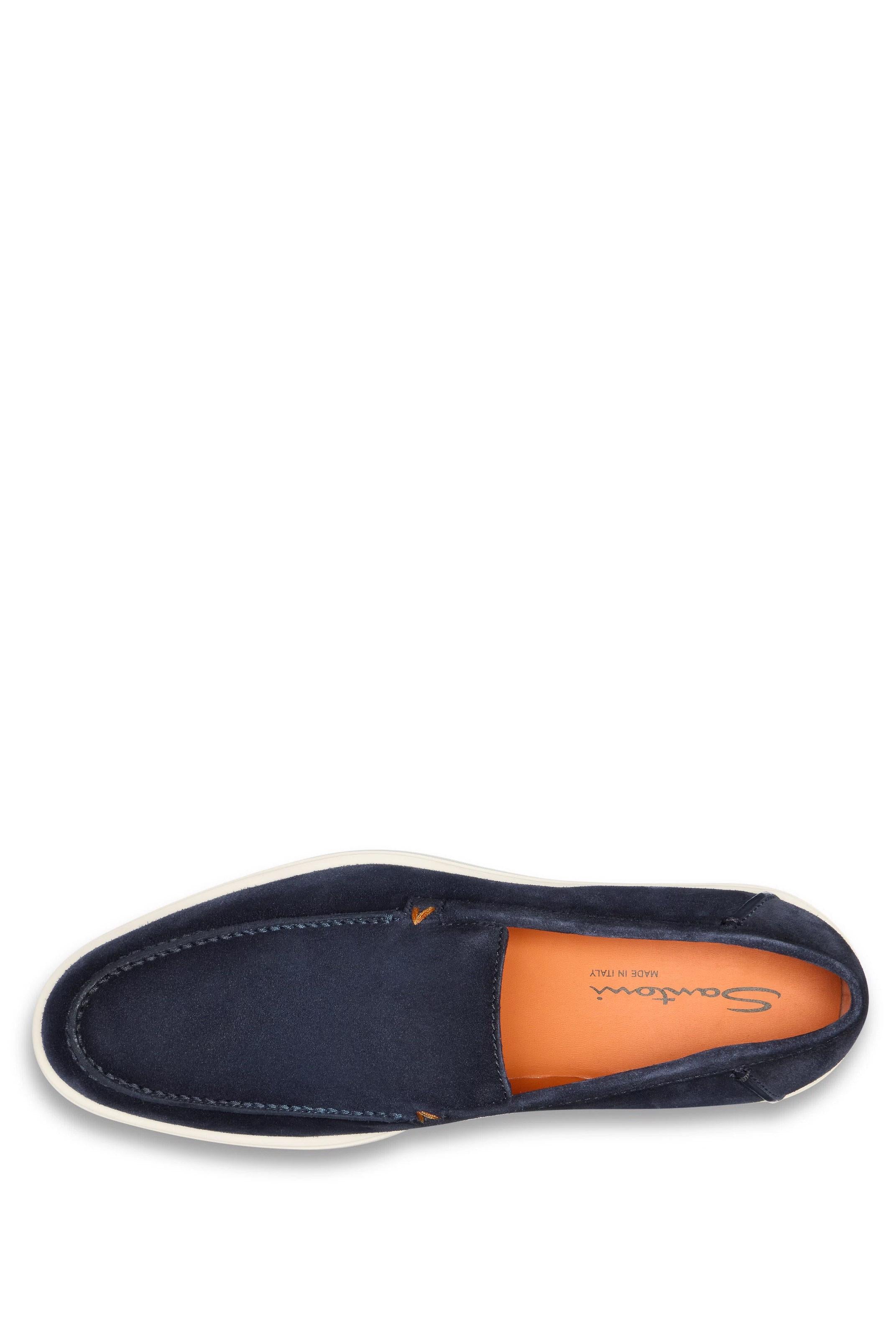 Santoni Slip on in camoscio fondo gomma MGDT17824TICBGEX/3 U60 