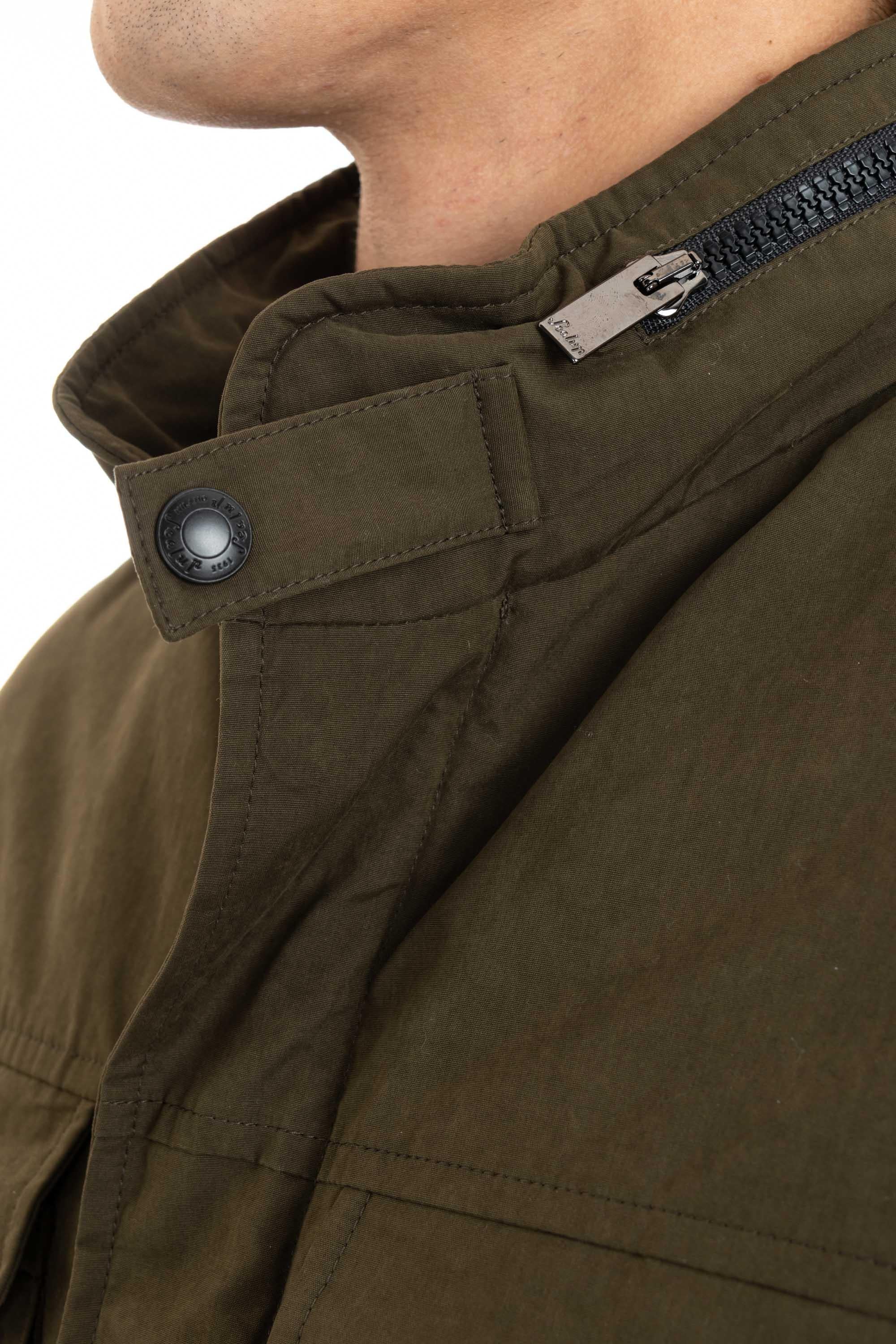 Field jacket in cotone spalmato imbottita in piuma H456 96104 15 Sealup 