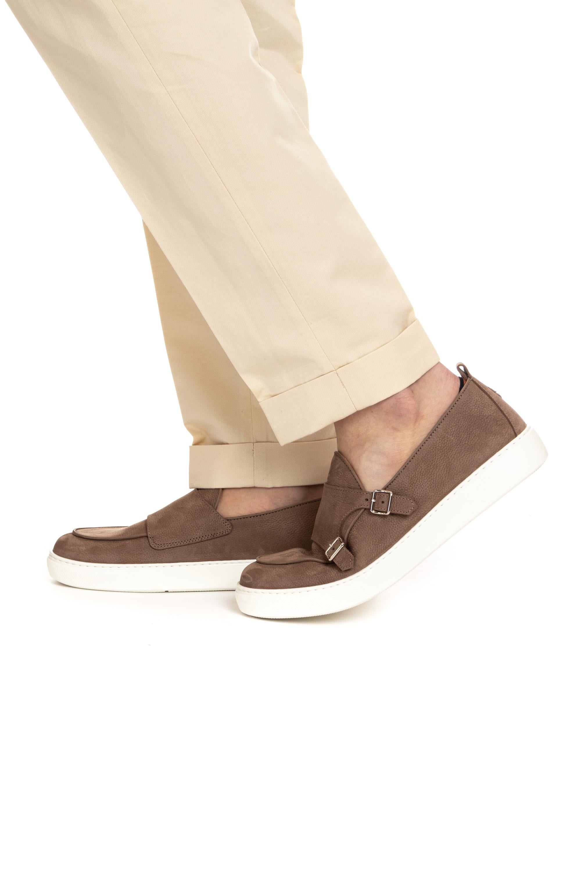 Henderson Sneaker doppia fibbia in pelle mod. Theo THEO RANCH 