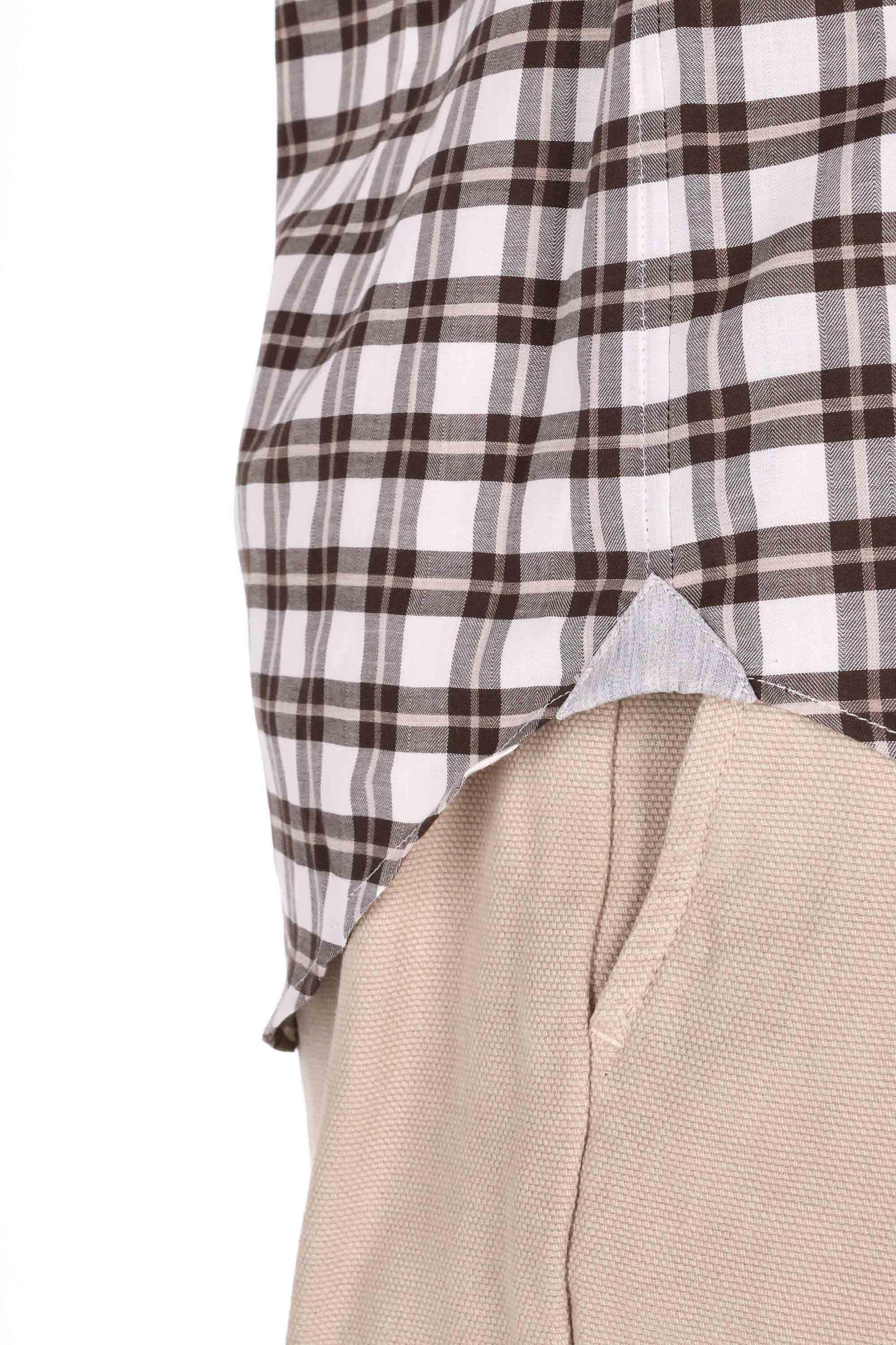 Camicia check in cotone L75CAMK01 TES0L141 25 Eleventy 