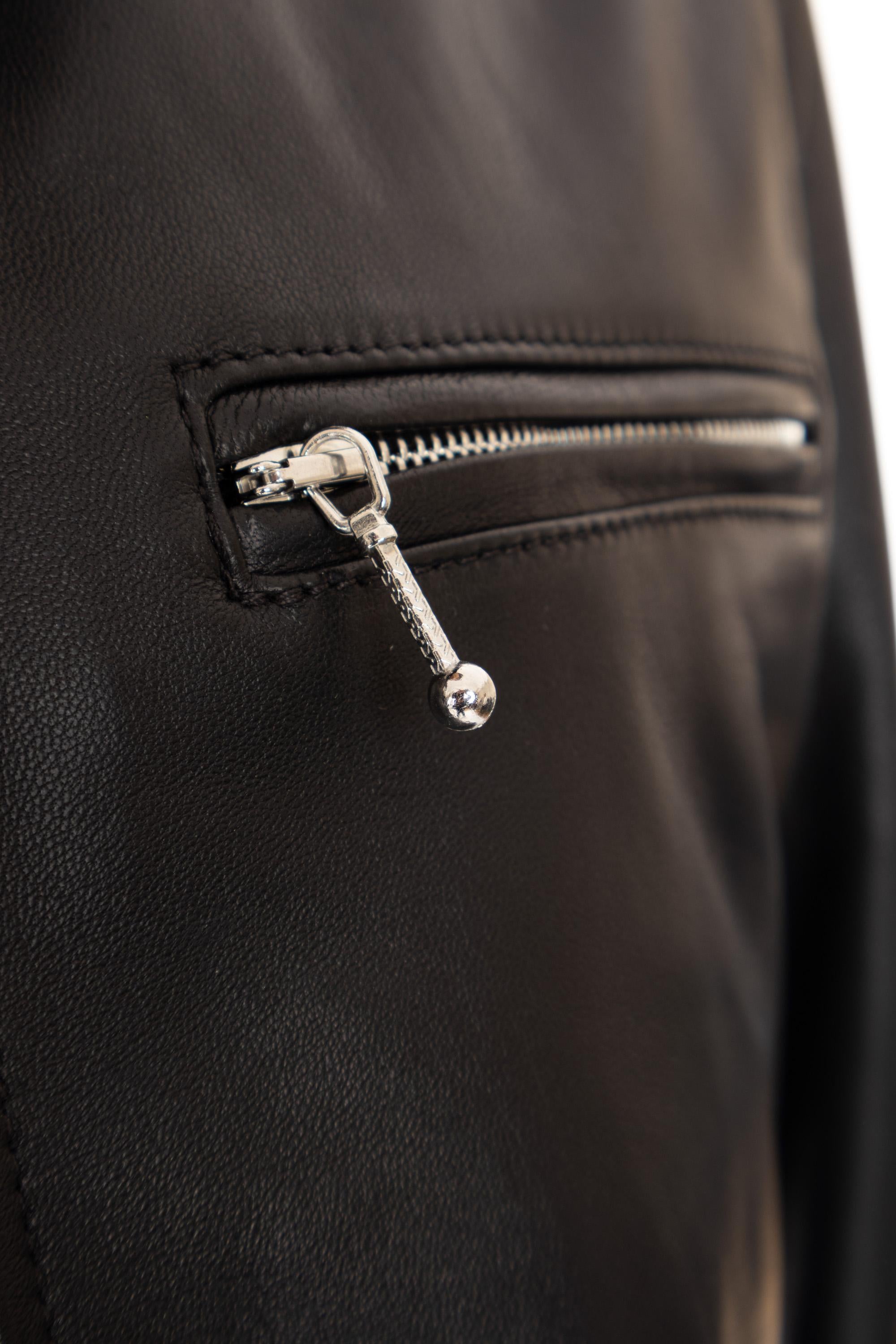 Salvatore Santoro Bomber in nappa supersoft 46515-U BLACK 