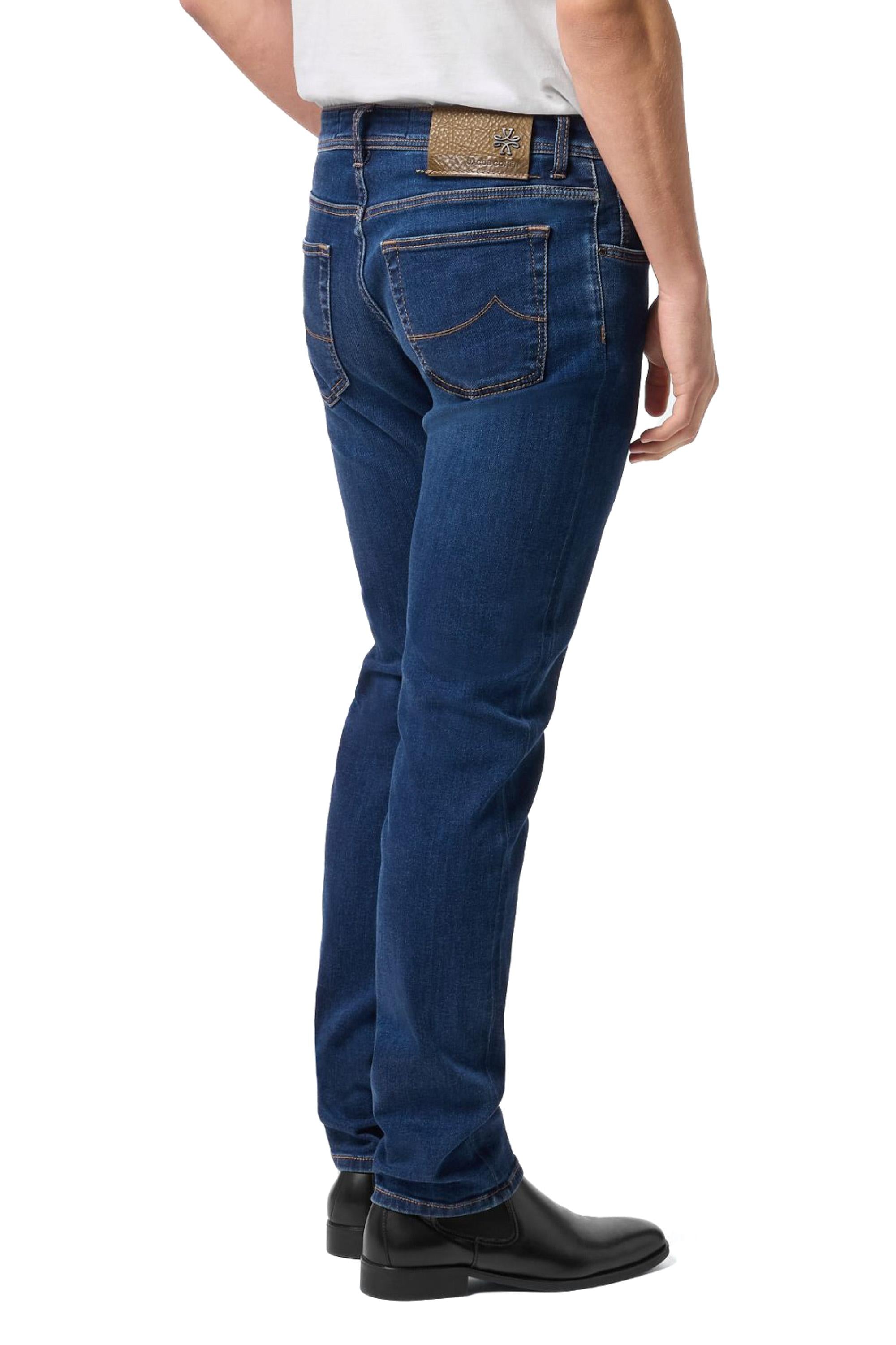 Jeans etichetta pelle liscia e martellata modello Nick E06 31 P 3621  NICK 814D Jacob Cohen 