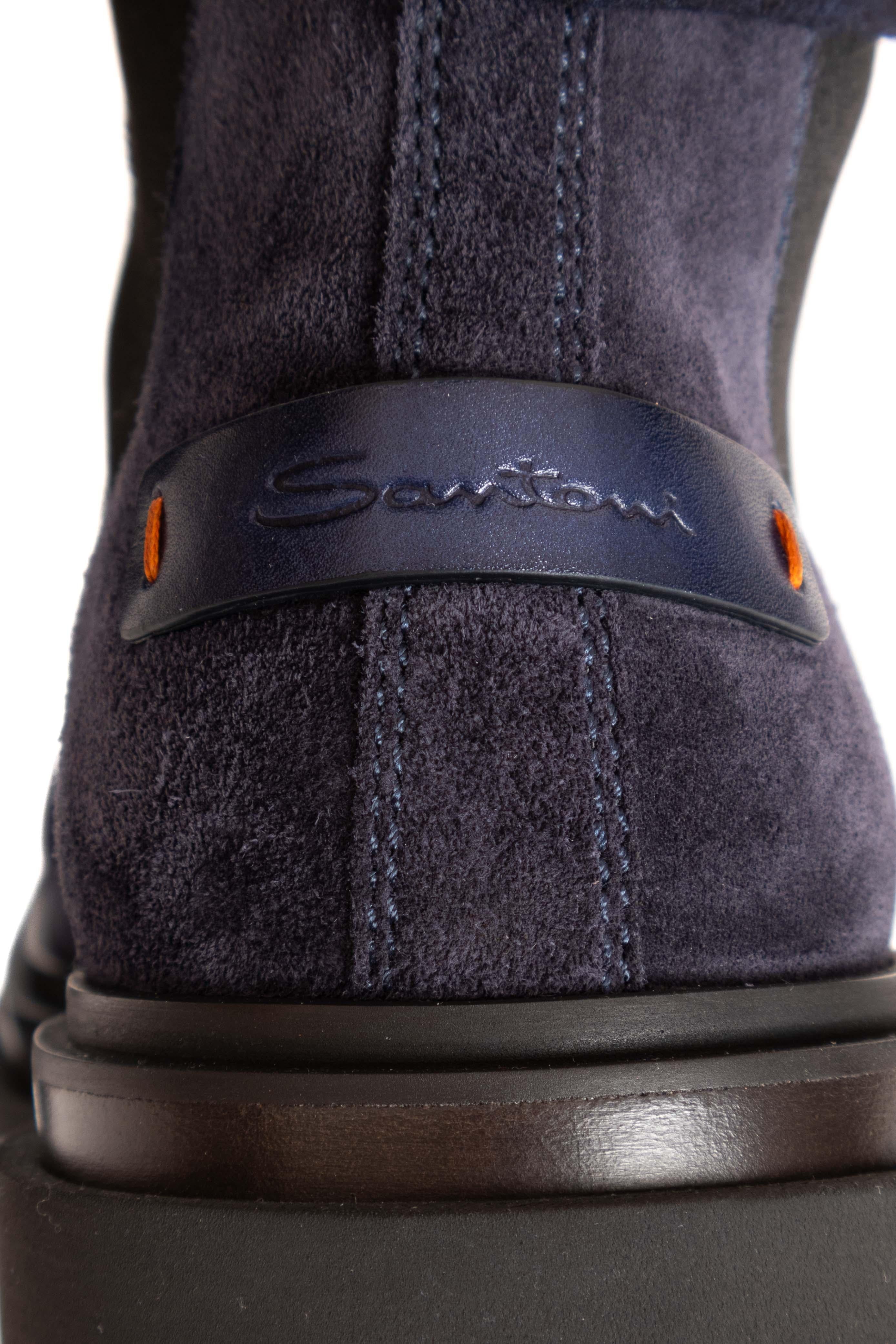 Santoni Stivaletto in camoscio superlight MGMI17701JK4ESLU U60 