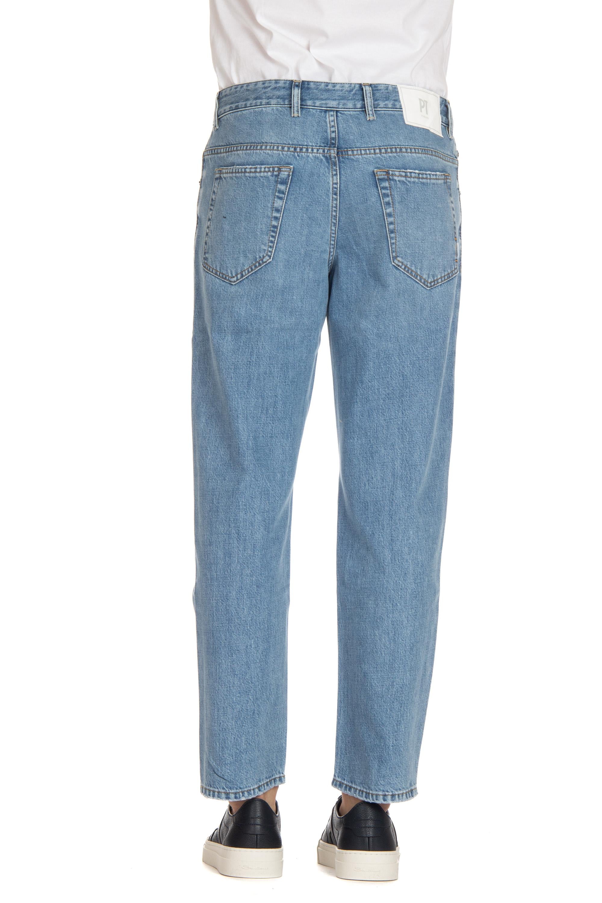 Jeans in cotone-lyocel lavaggio chiaro Rebel fit RJ05B10STY OA33 CC04 PT Denim 