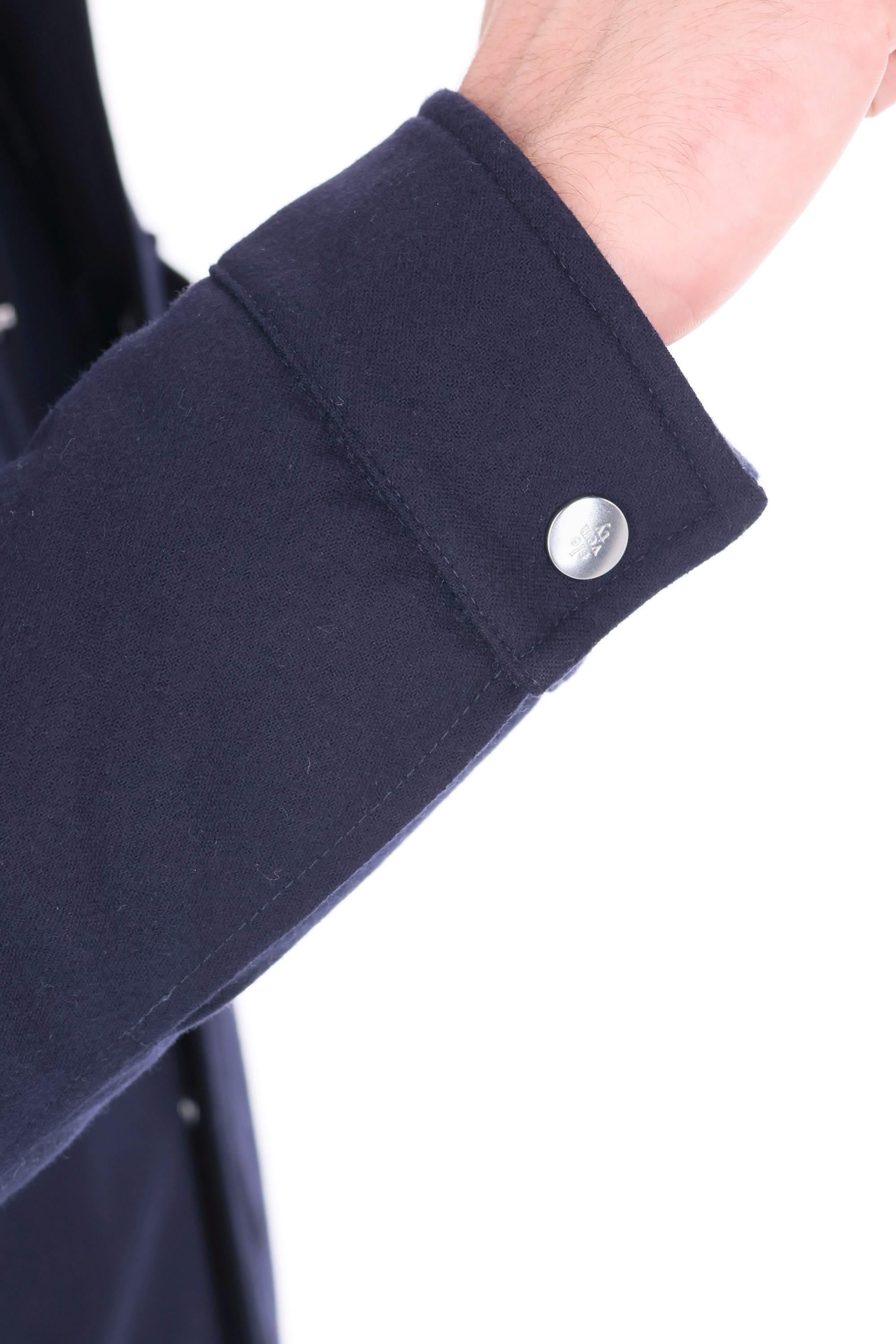 Eleventy Giubbotto in lana 14 micron con bottoni a pressione J75GBTI30 TES0H009/2 11N 