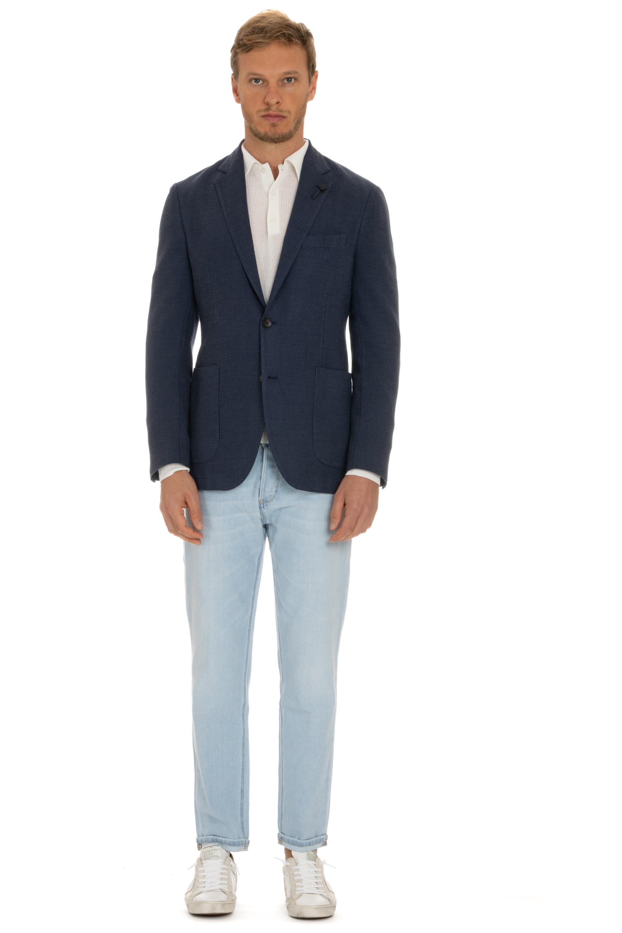 Giacca superlight in lana-seta EQ301AV EQR62203 851TW Lardini 