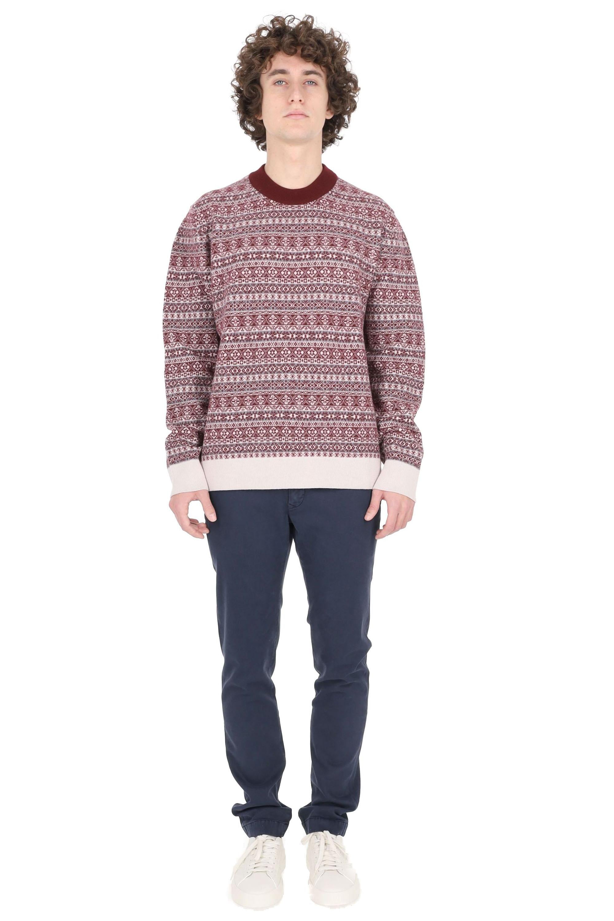 Eleventy Maglia girocollo in lana lavorazione nordica L76MAGL96 MAG0L056 010213 