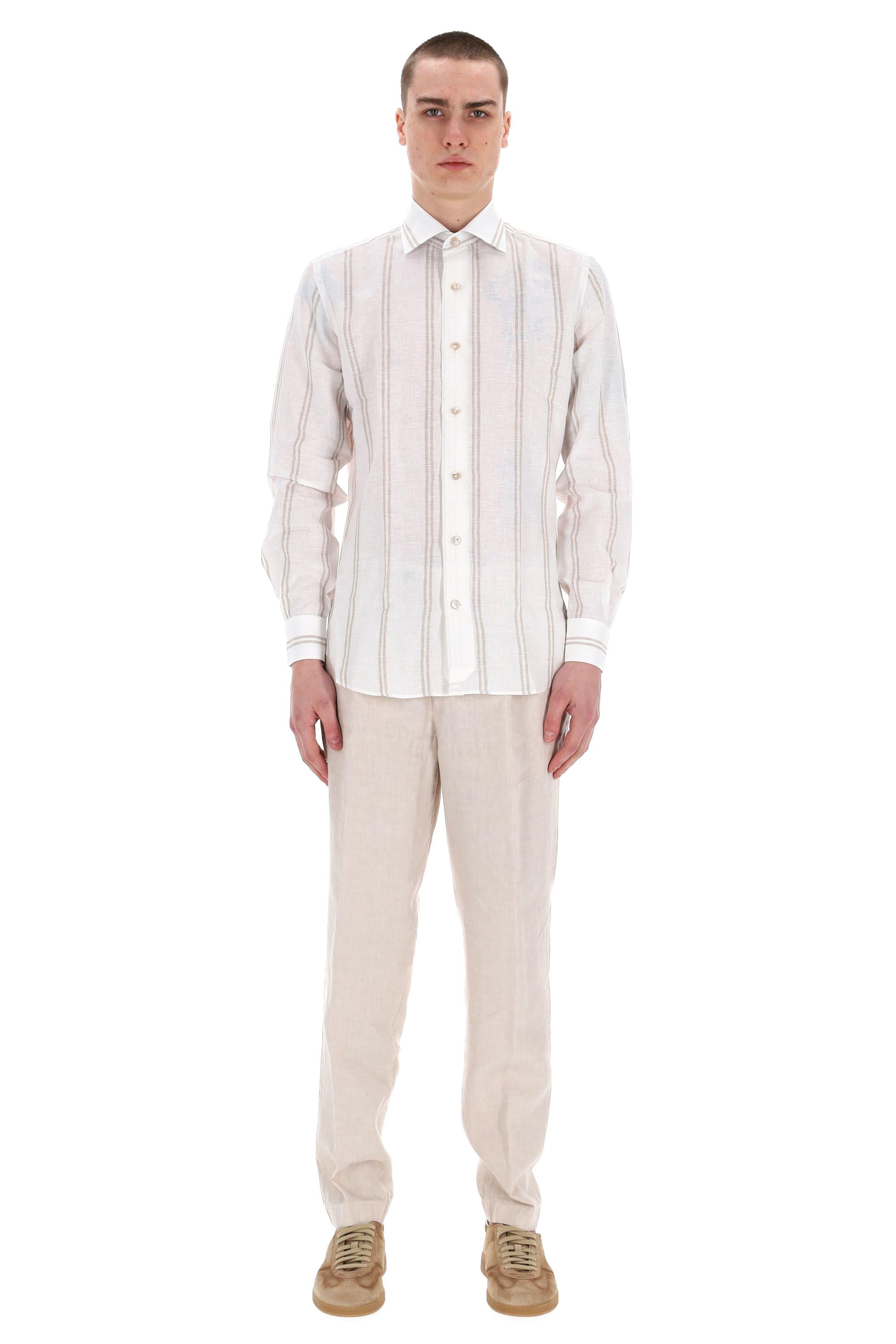 Eleventy Camicia bacchetta special in lino K75CAMH03 TES0K159/2 01-02 