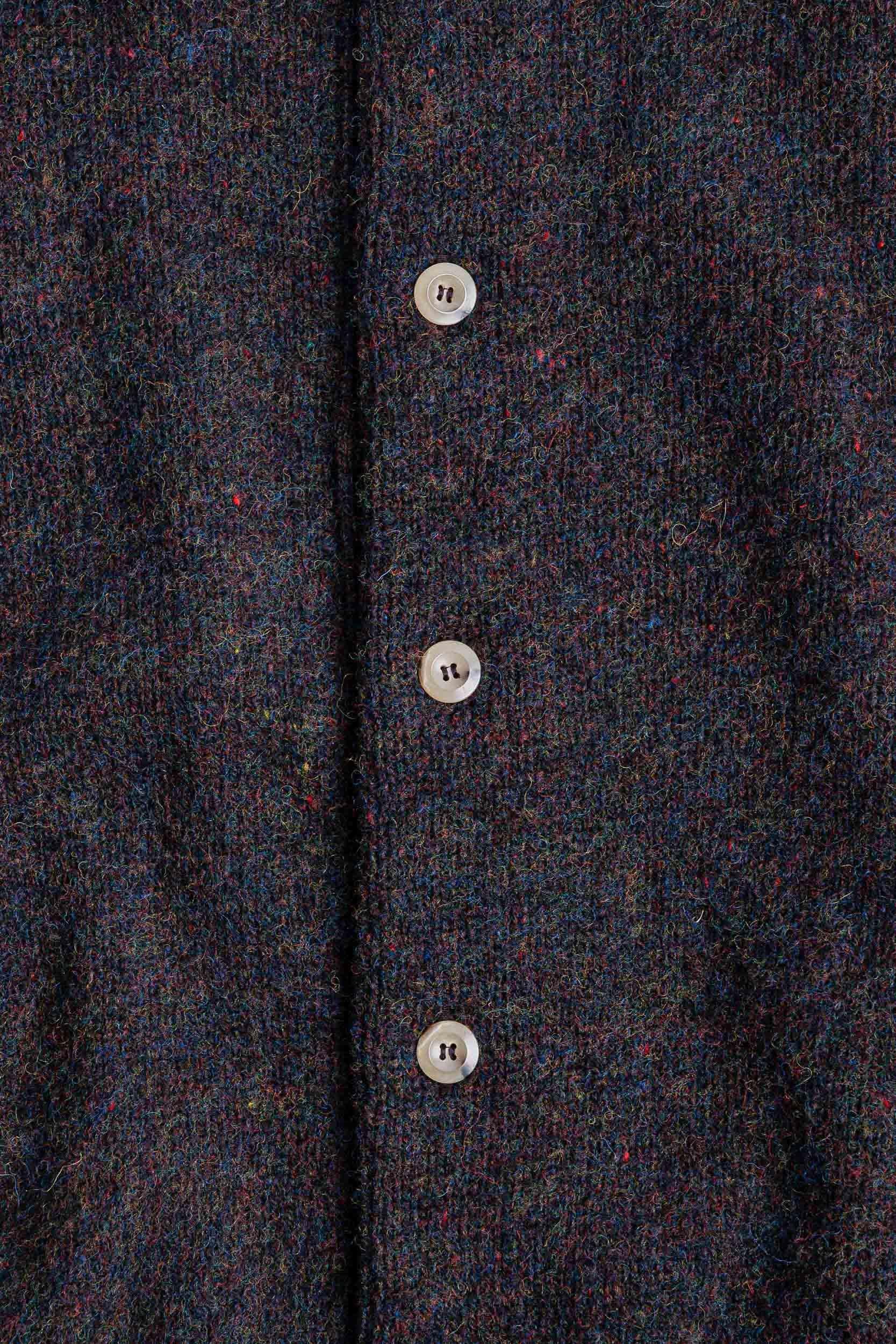 Howlin' Cardigan in lana shetland con collo camicia CREATURES OF THE MOON WOLF 