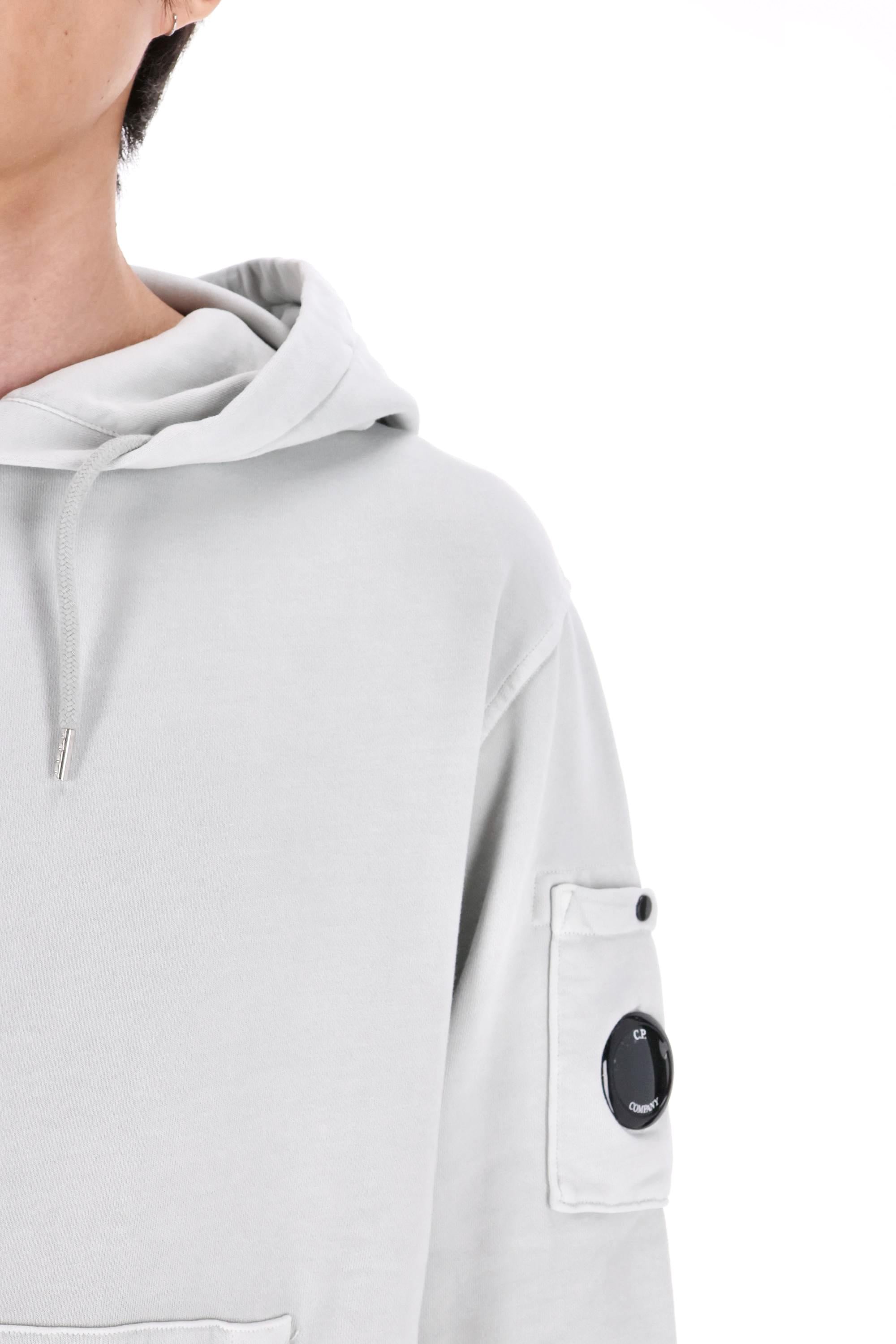 CP Company Felpa in cotone diagonale con cappuccio Resist Dyed CMSS099A 110044R 800 