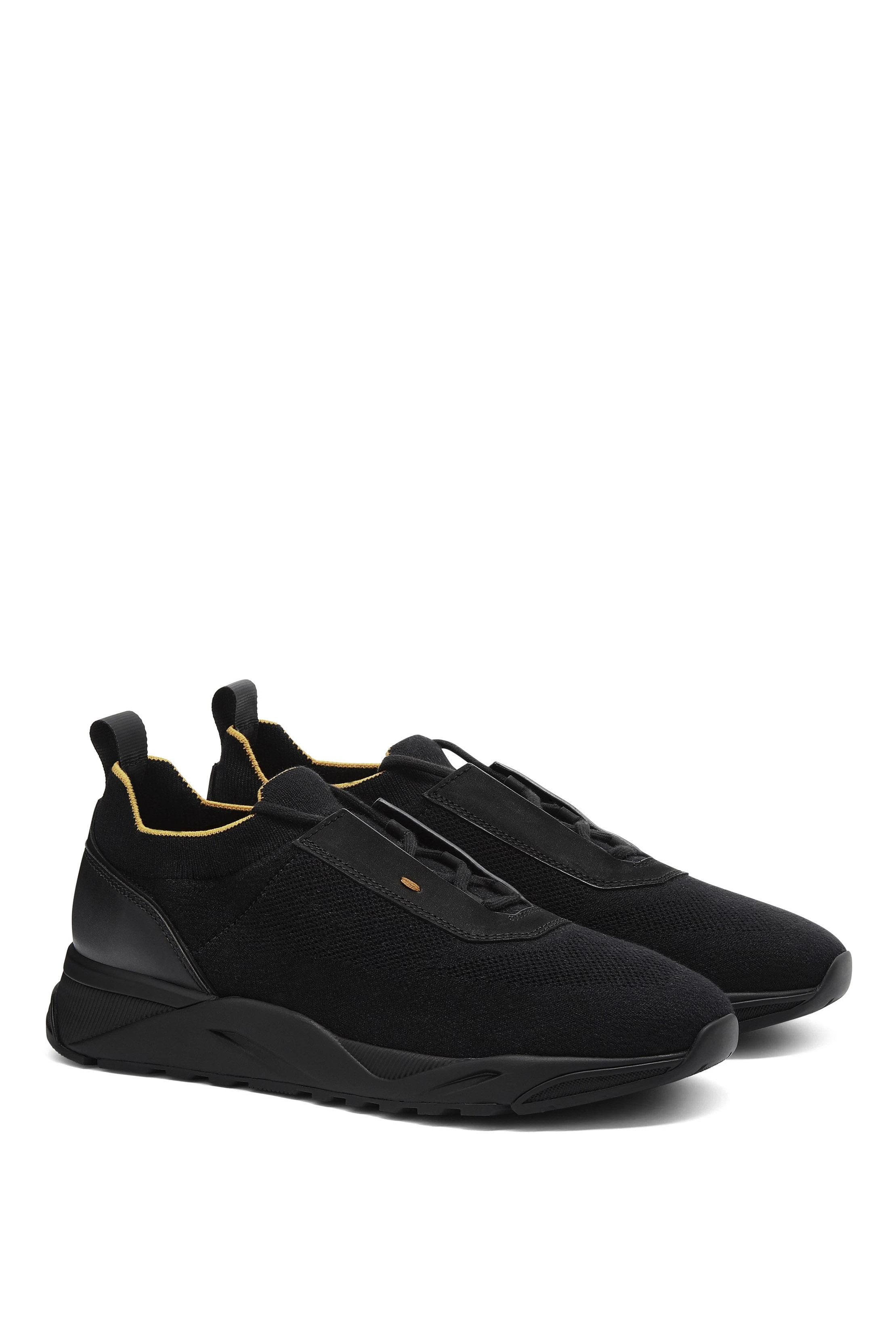 Santoni Sneaker in tessuto stretch MBIO21601NERNHOD N01 