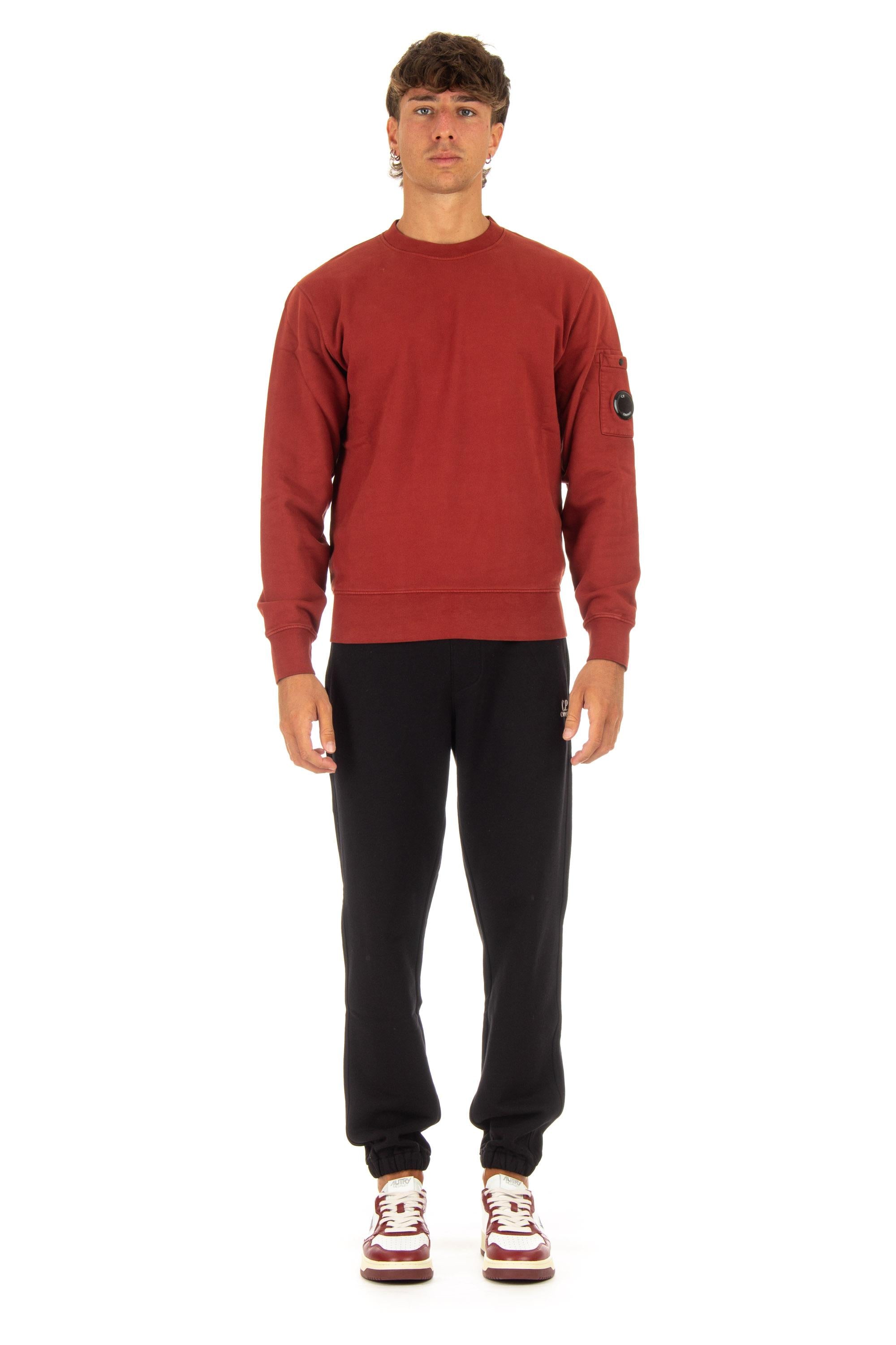 CP Company Felpa girocollo in cotone mercerizzato CMSS008A 00637R 560 