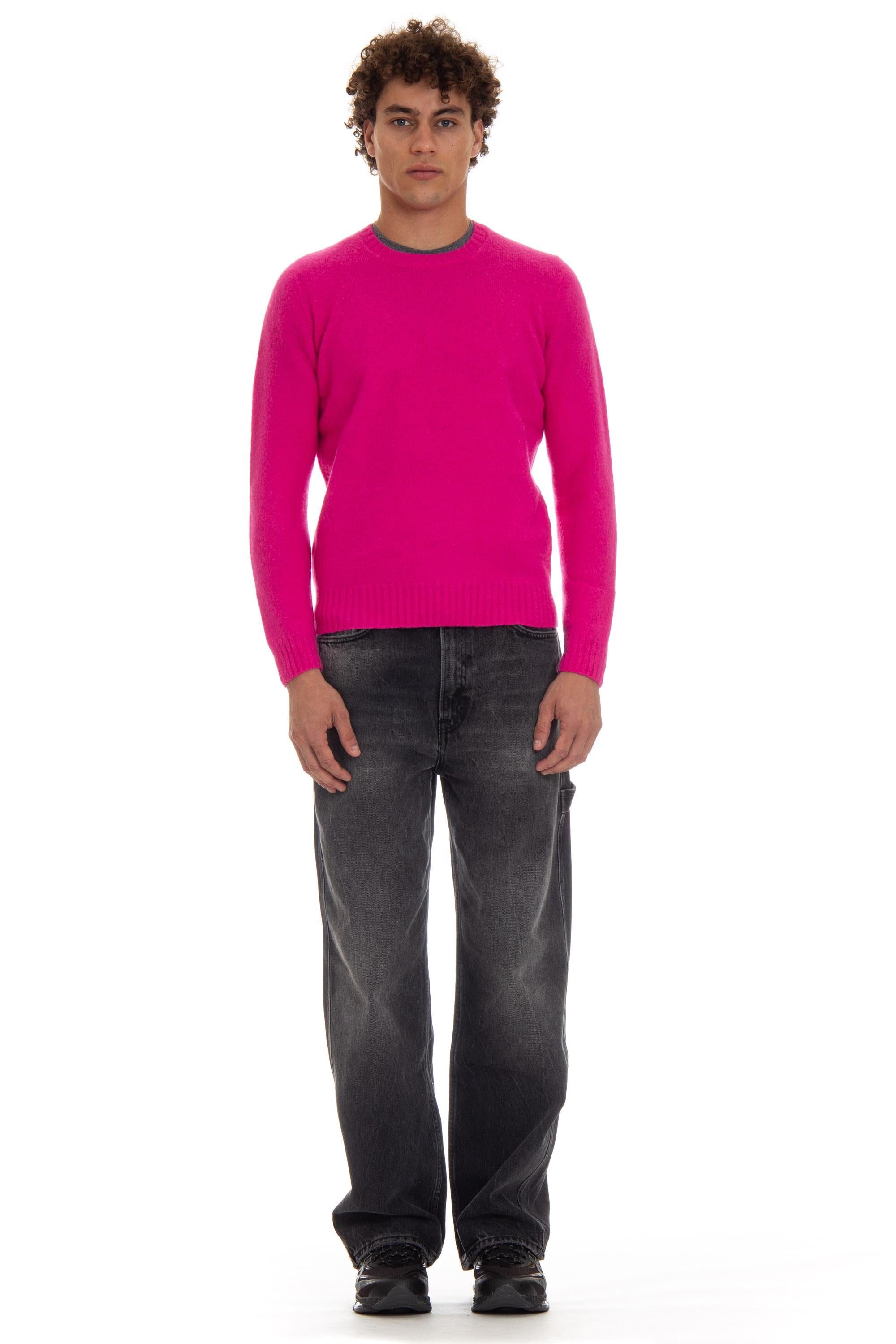 Maglia girocollo in lana di agnello garzata D8W103G.7 339 Drumohr 